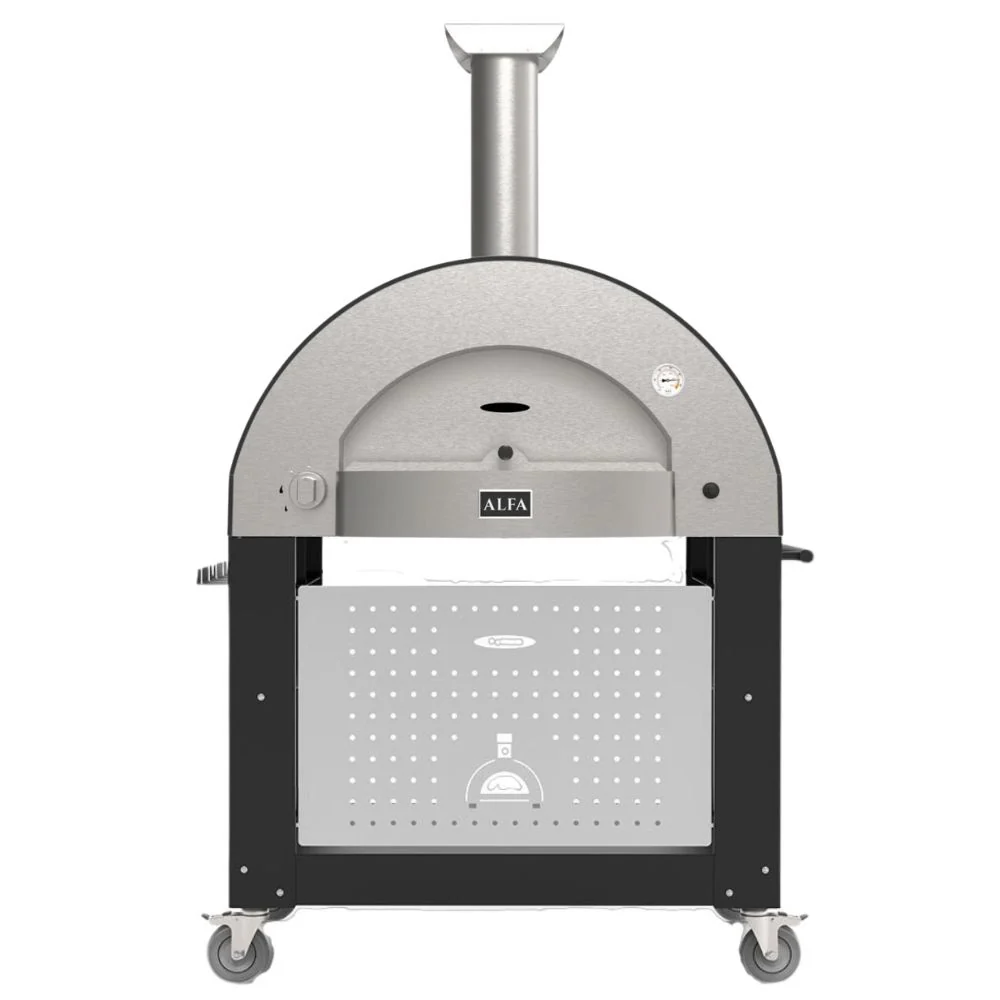 Alfa Classico 4 Pizze Freestanding Grey Gas Pizza Oven