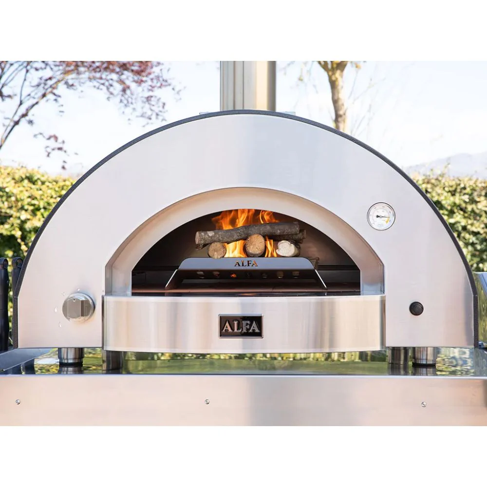 Alfa Classico 4 Pizze Freestanding Grey Gas Pizza Oven - Image 3