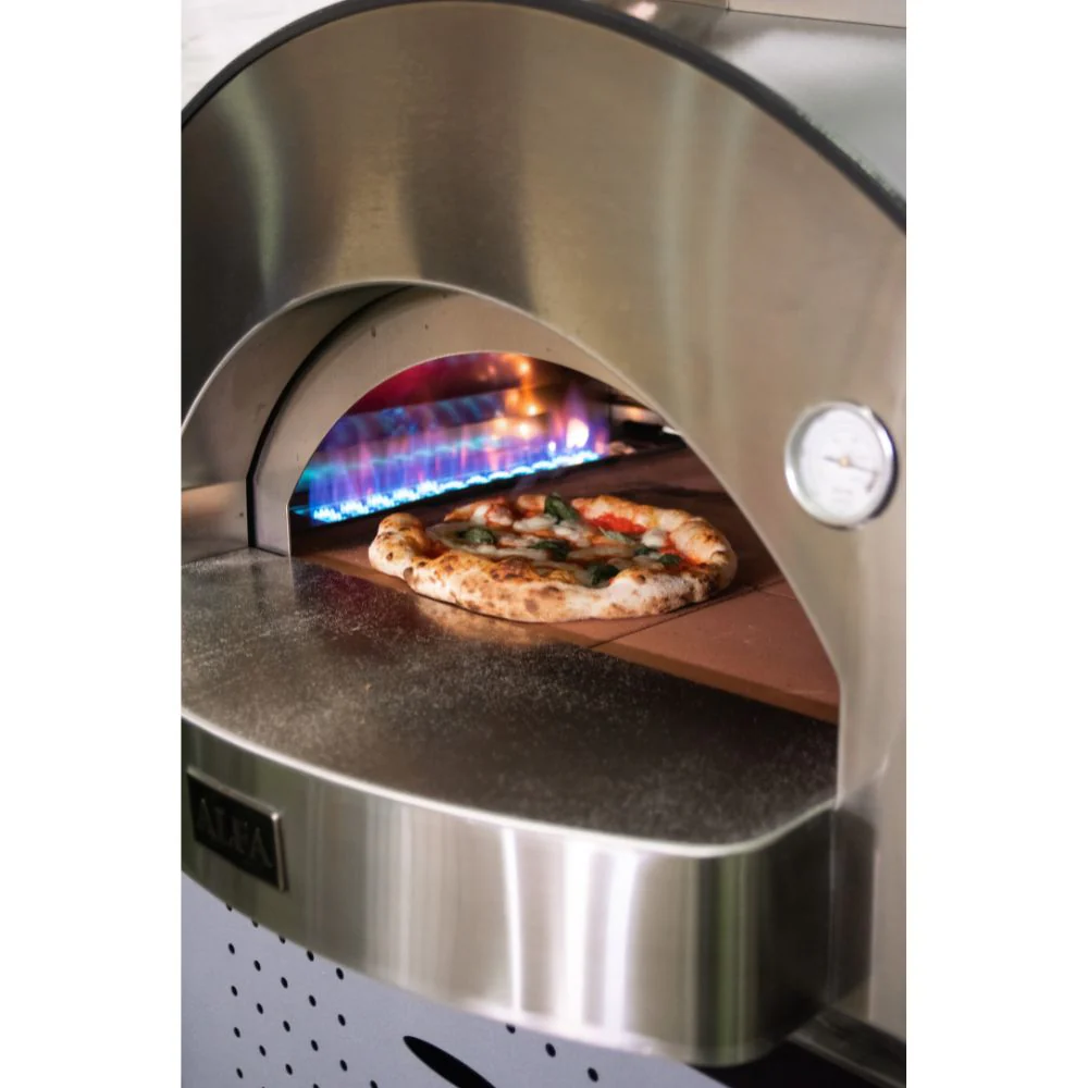Alfa Classico 4 Pizze Freestanding Grey Gas Pizza Oven - Image 6