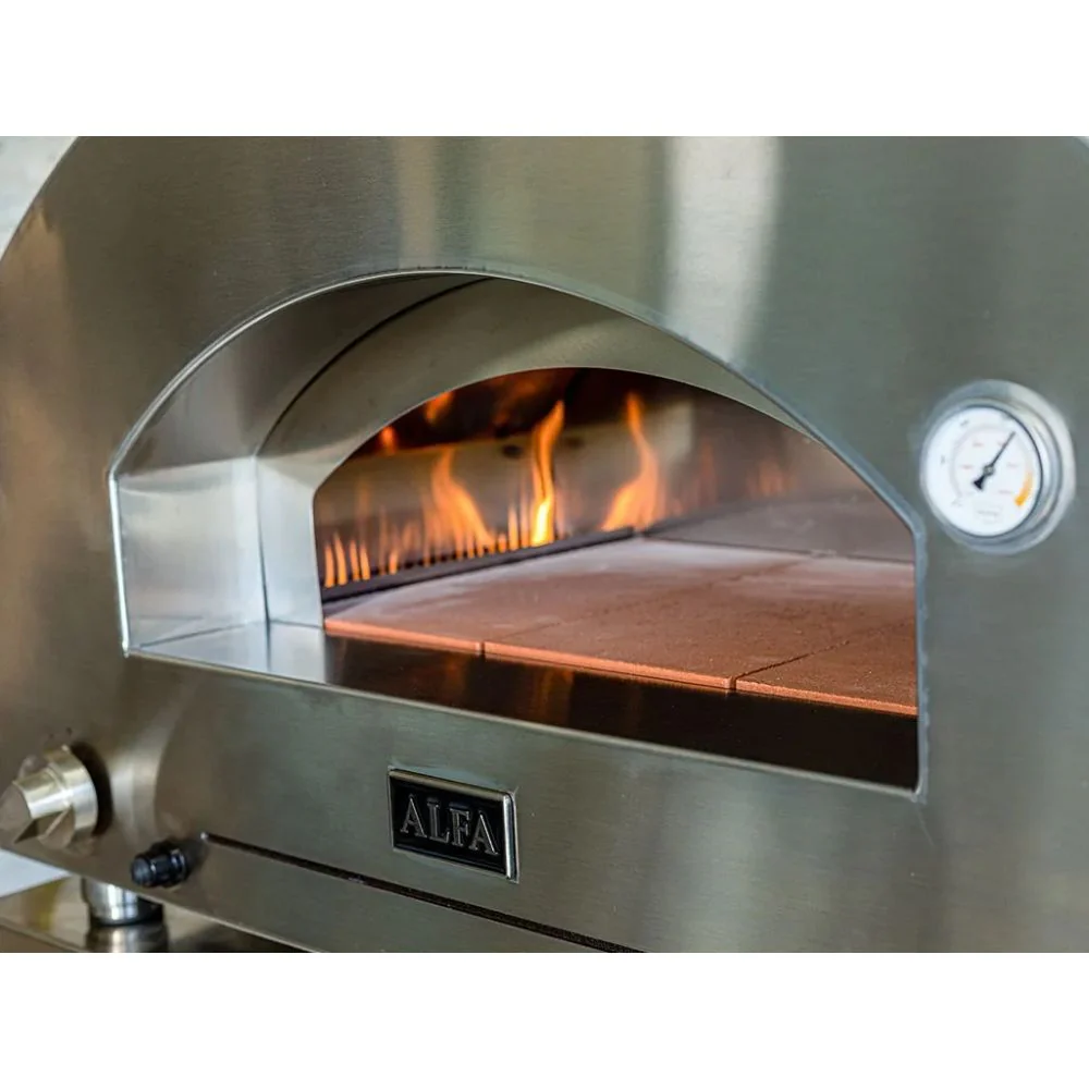 Alfa Futuro 4 Pizze Gas-Fired Pizza Oven - Wrinkle Black - Image 5
