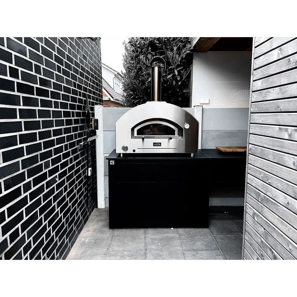 Alfa Futuro 4 Pizze Gas-Fired Pizza Oven - Wrinkle Black - Image 7