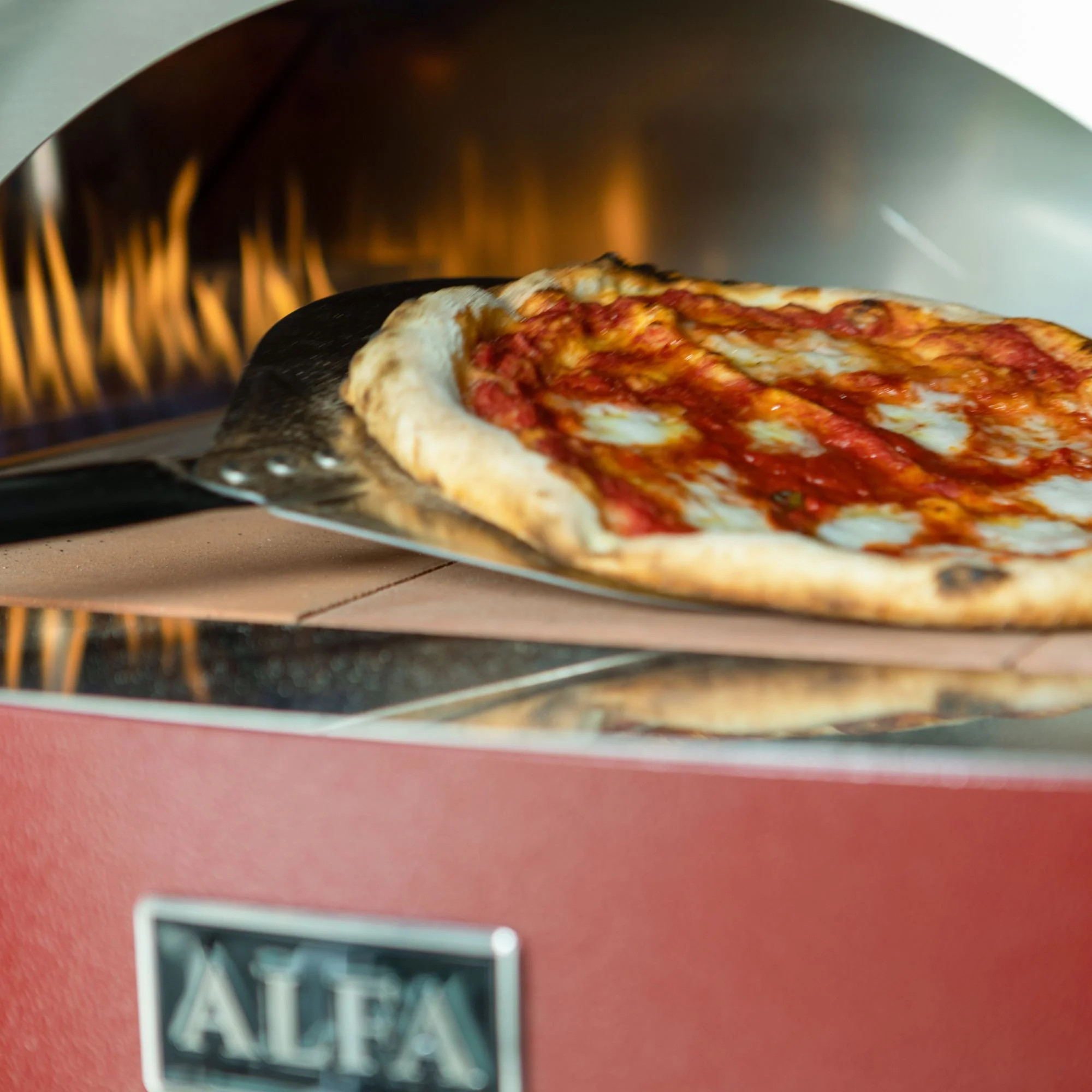 Alfa Moderno Ruby Red 2 Pizze Gas Pizza Oven - Image 5