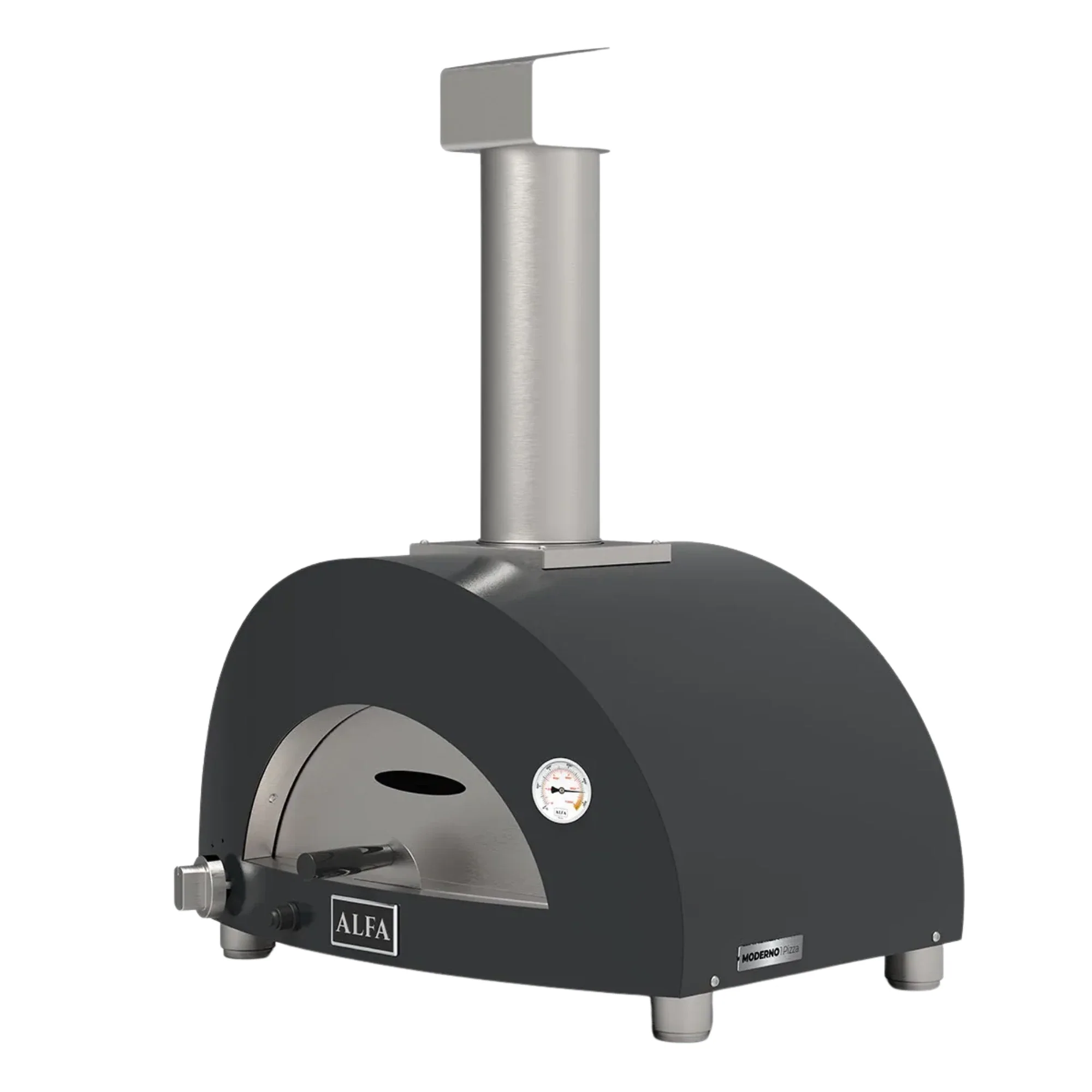 Alfa Moderno Anthracite Grey 1 Pizze Gas Pizza Oven - Image 2