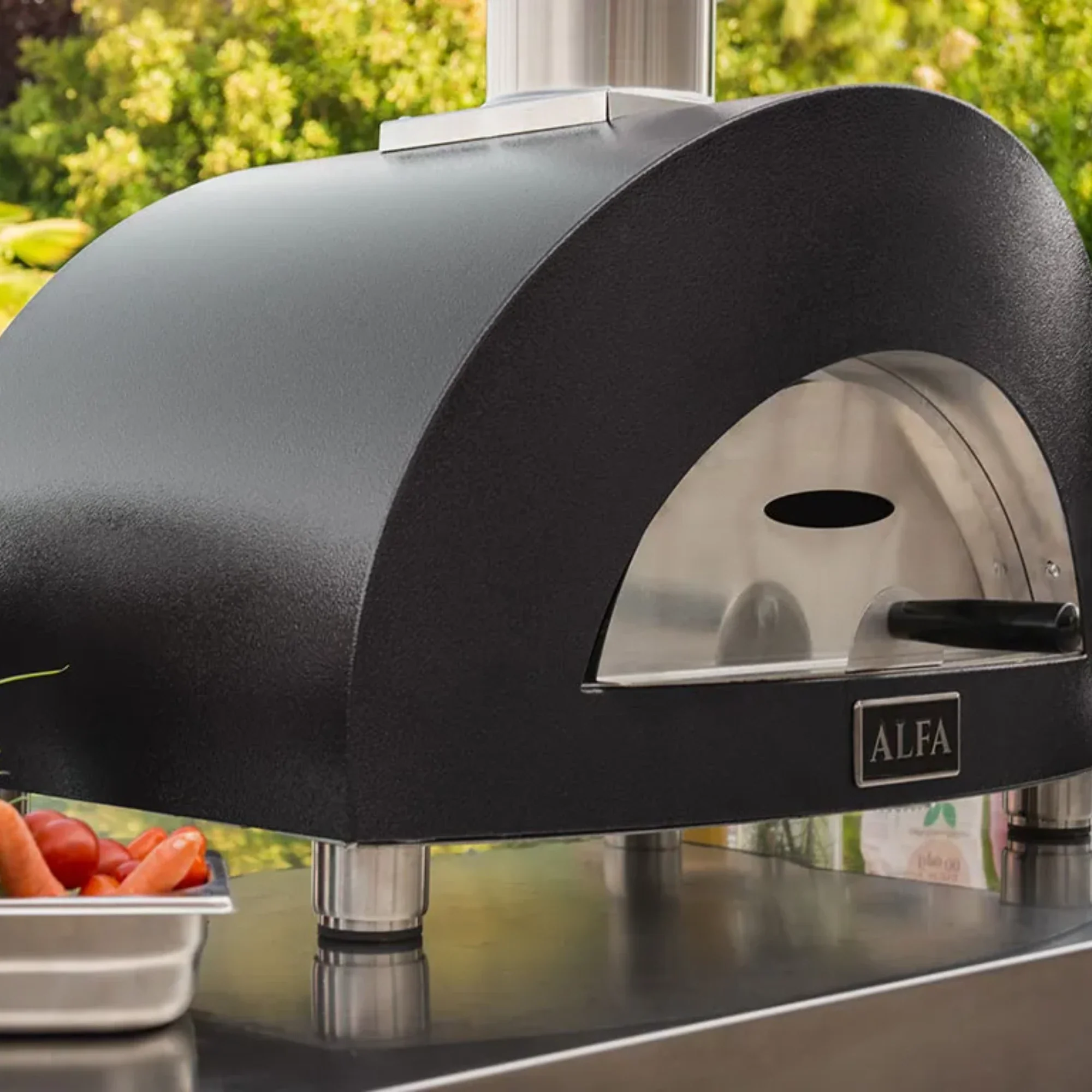 Alfa Moderno Anthracite Grey 1 Pizze Gas Pizza Oven - Image 3