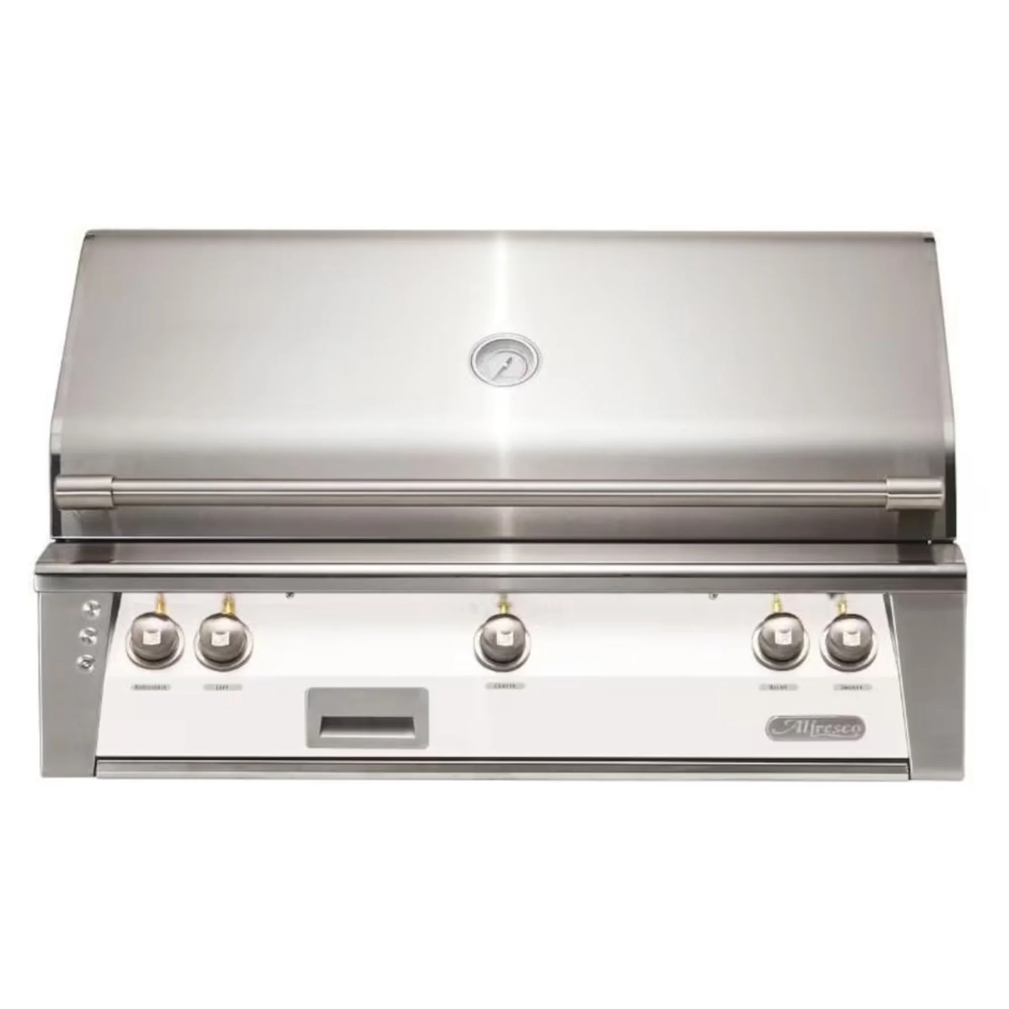 Alfresco 42-Inch Built-in Stainless Steel Gas Grill w/ Rotisserie Matte Signal White