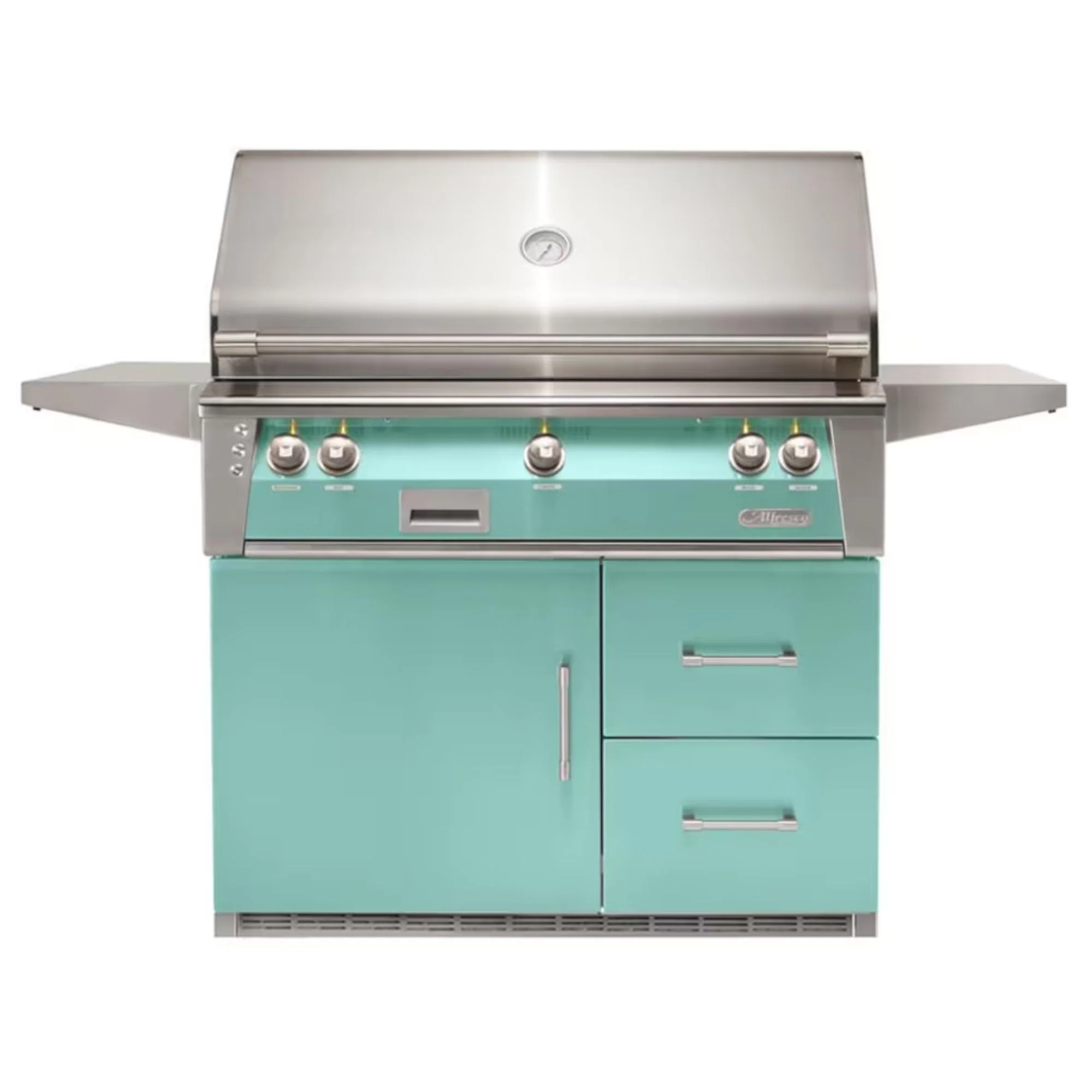 Alfresco 42-Inch Stainless Steel Freestanding Gas Grill w/ Refrigerated Cart, Rotisserie & Sear Zone - Image 19