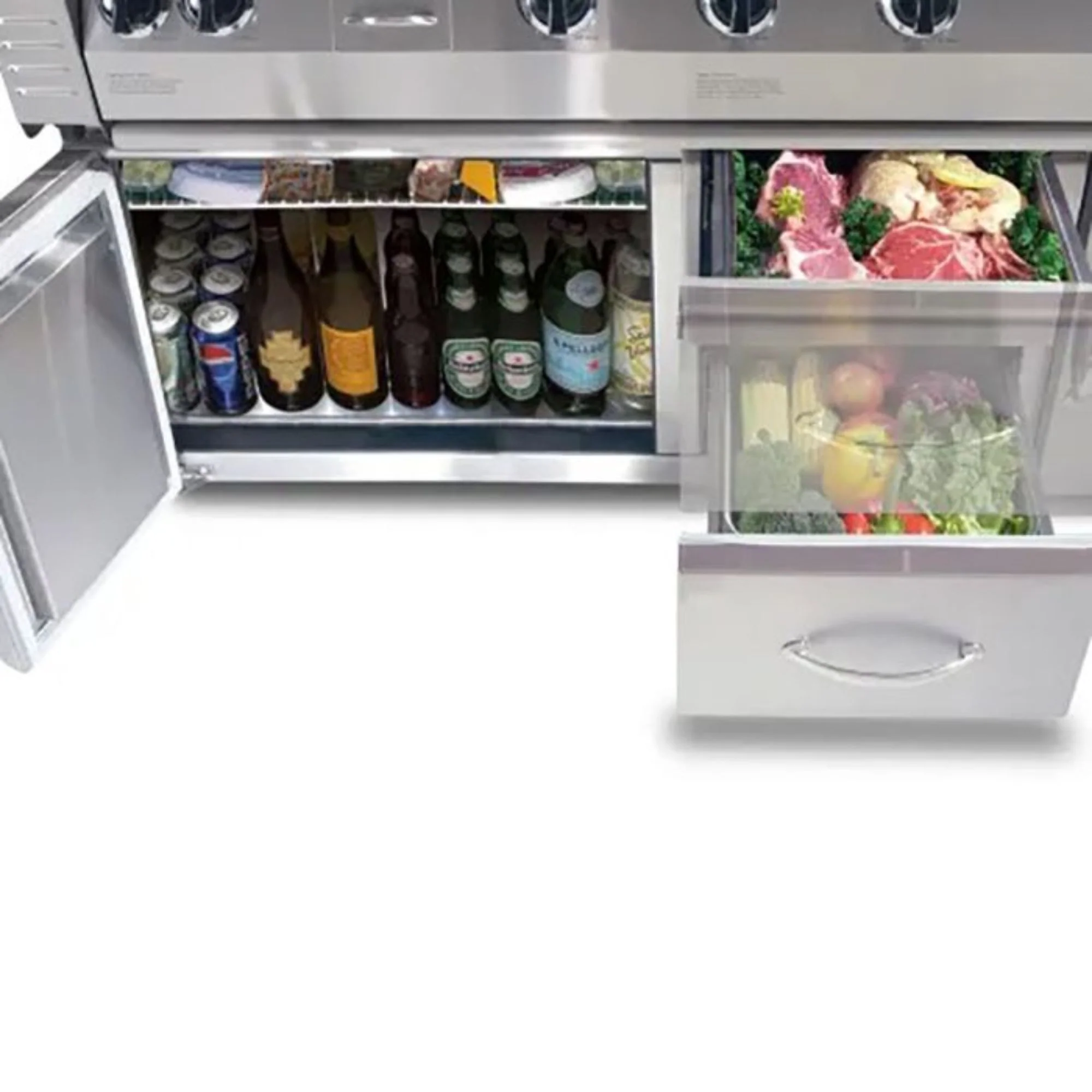 Alfresco 42-Inch Under-Grill Refrigerator, Cart Model - Image 3