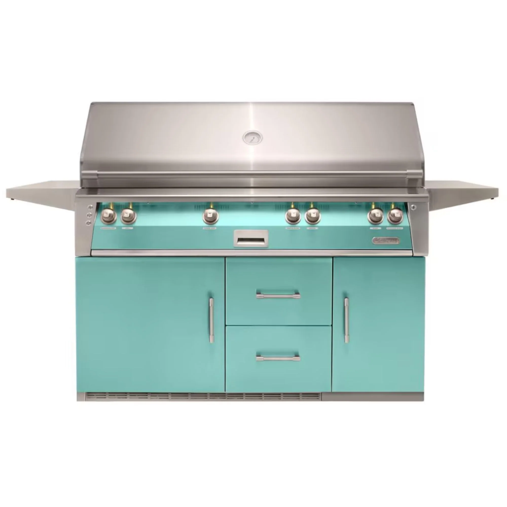 Alfresco 56-Inch Stainless Steel Freestanding Gas Grill w/ Refrigerated Cart, Rotisserie & Sear Zone - Image 19