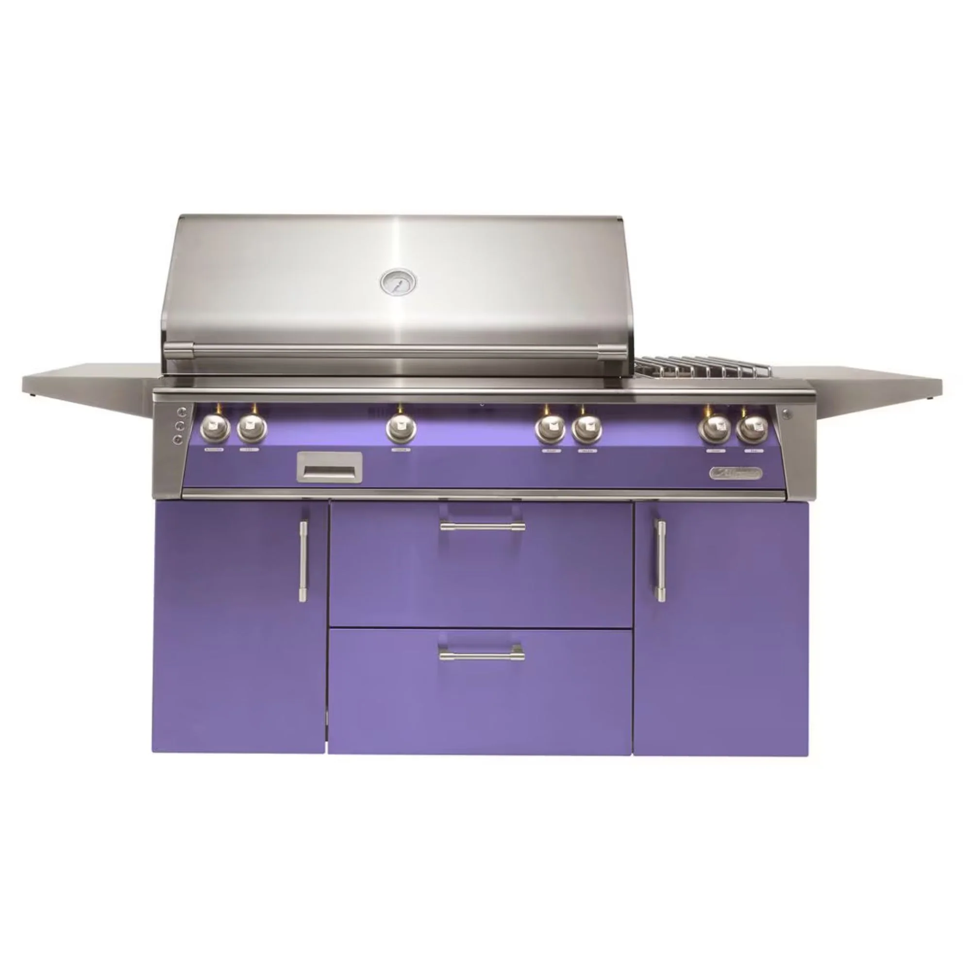 Alfresco Deluxe 56-Inch Stainless Steel Freestanding Gas Grill w/ Rotisserie & Side Burner - Image 14