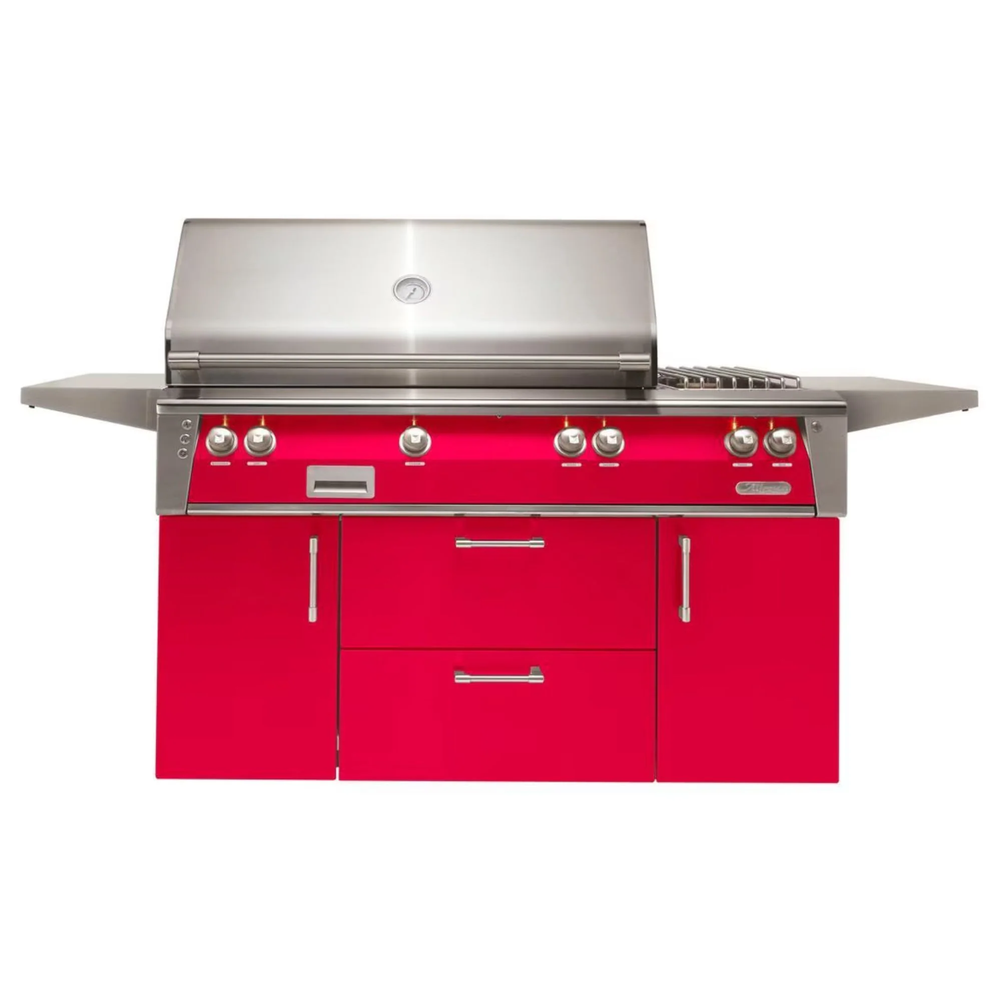 Alfresco Deluxe 56-Inch Stainless Steel Freestanding Gas Grill w/ Rotisserie & Side Burner - Image 16