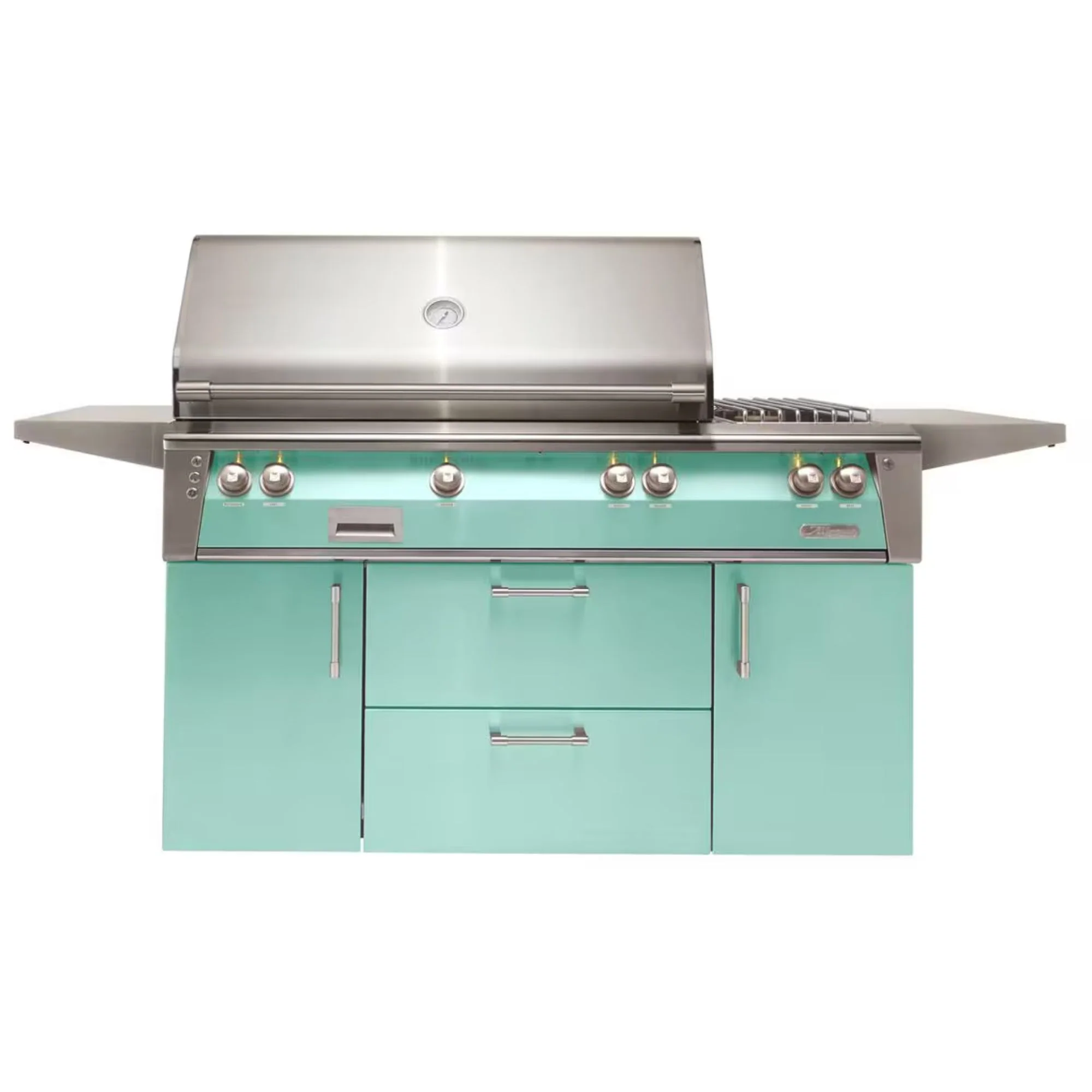 Alfresco Deluxe 56-Inch Stainless Steel Freestanding Gas Grill w/ Rotisserie & Side Burner - Image 18