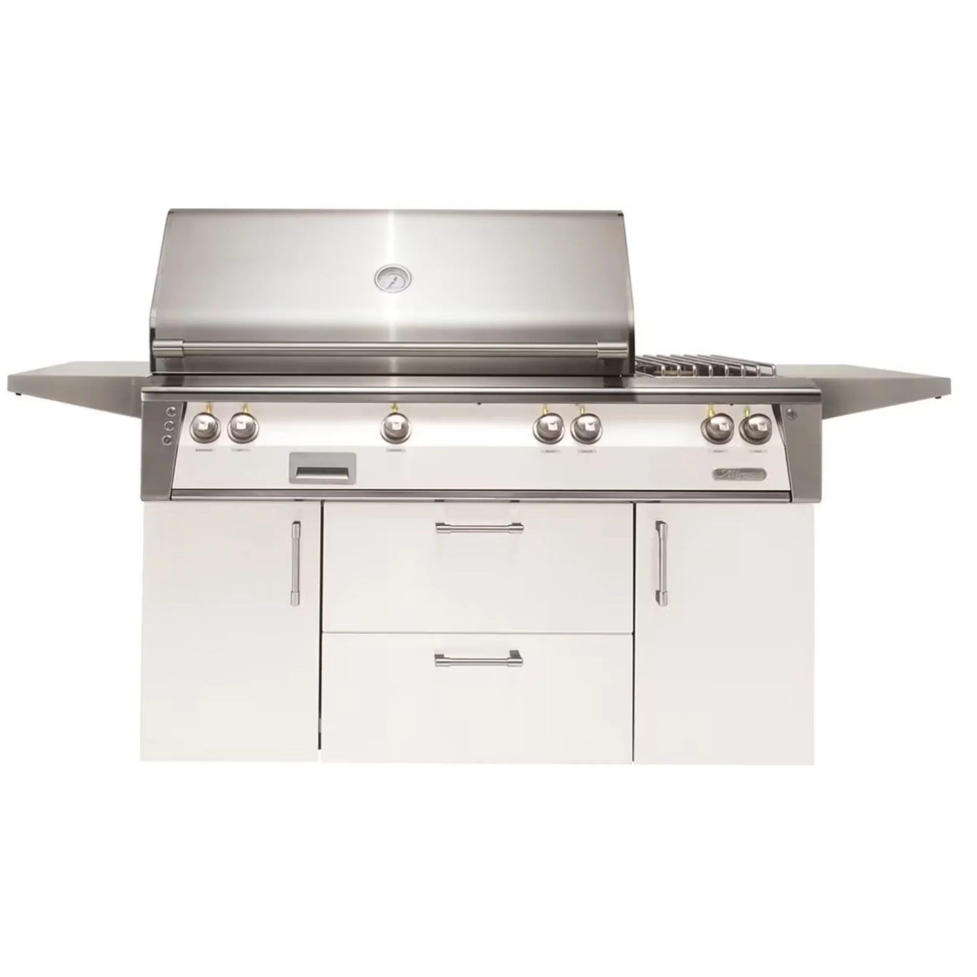 Alfresco Deluxe 56-Inch Stainless Steel Freestanding Gas Grill w/ Rotisserie & Side Burner - Image 9