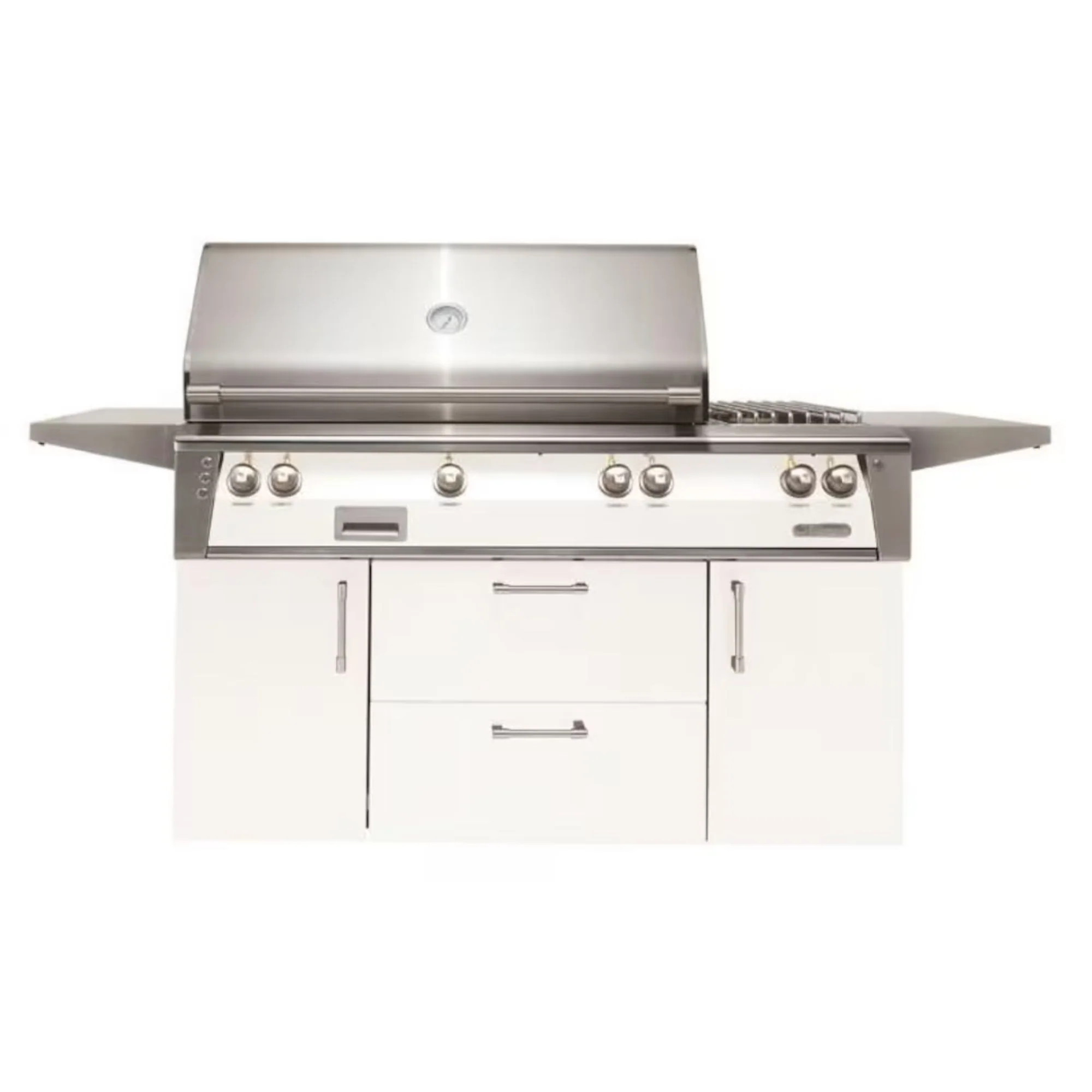 Alfresco Deluxe 56-Inch Stainless Steel Freestanding Gas Grill w/ Rotisserie, Side Burner & Sear Zone - Image 11