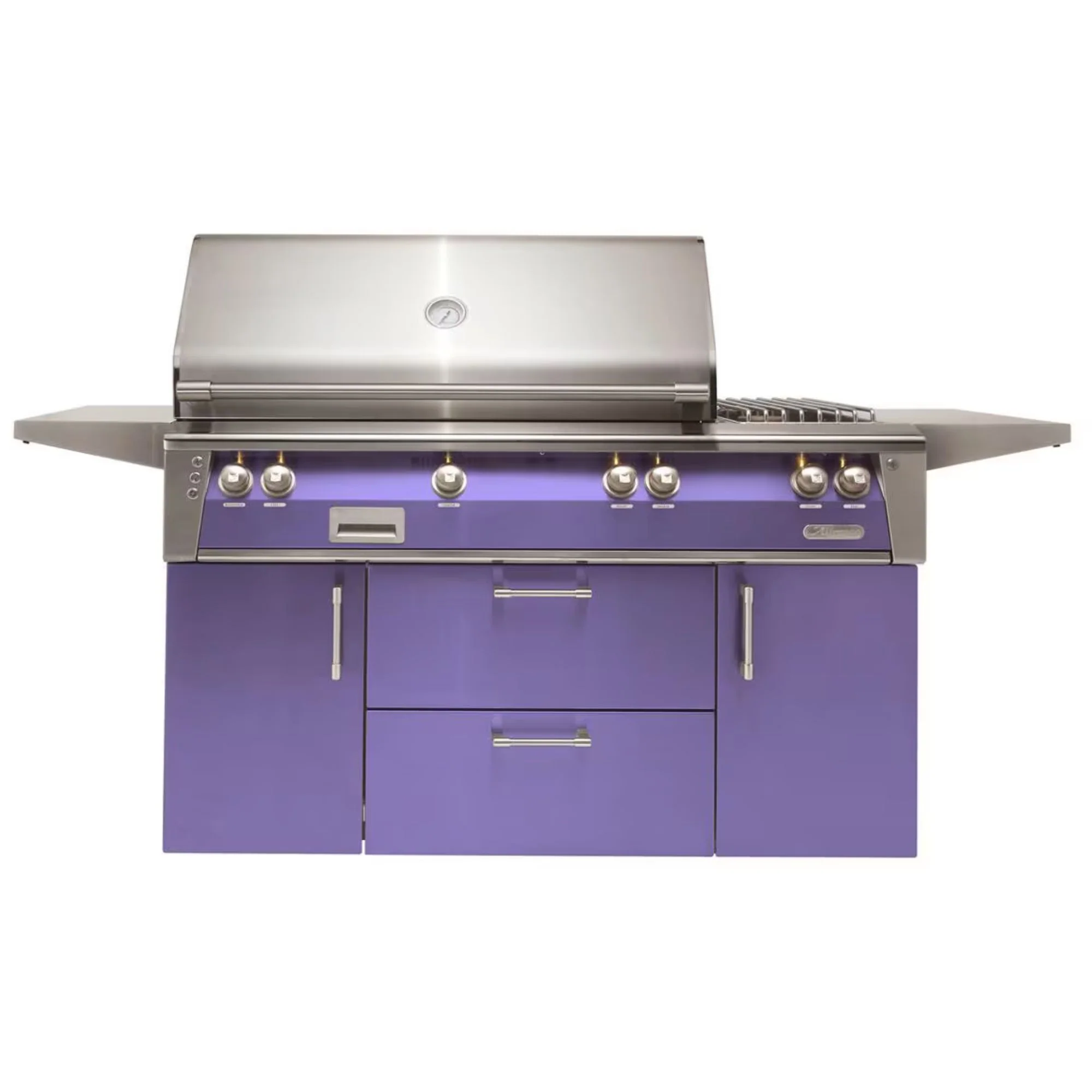 Alfresco Deluxe 56-Inch Stainless Steel Freestanding Gas Grill w/ Rotisserie, Side Burner & Sear Zone - Image 15
