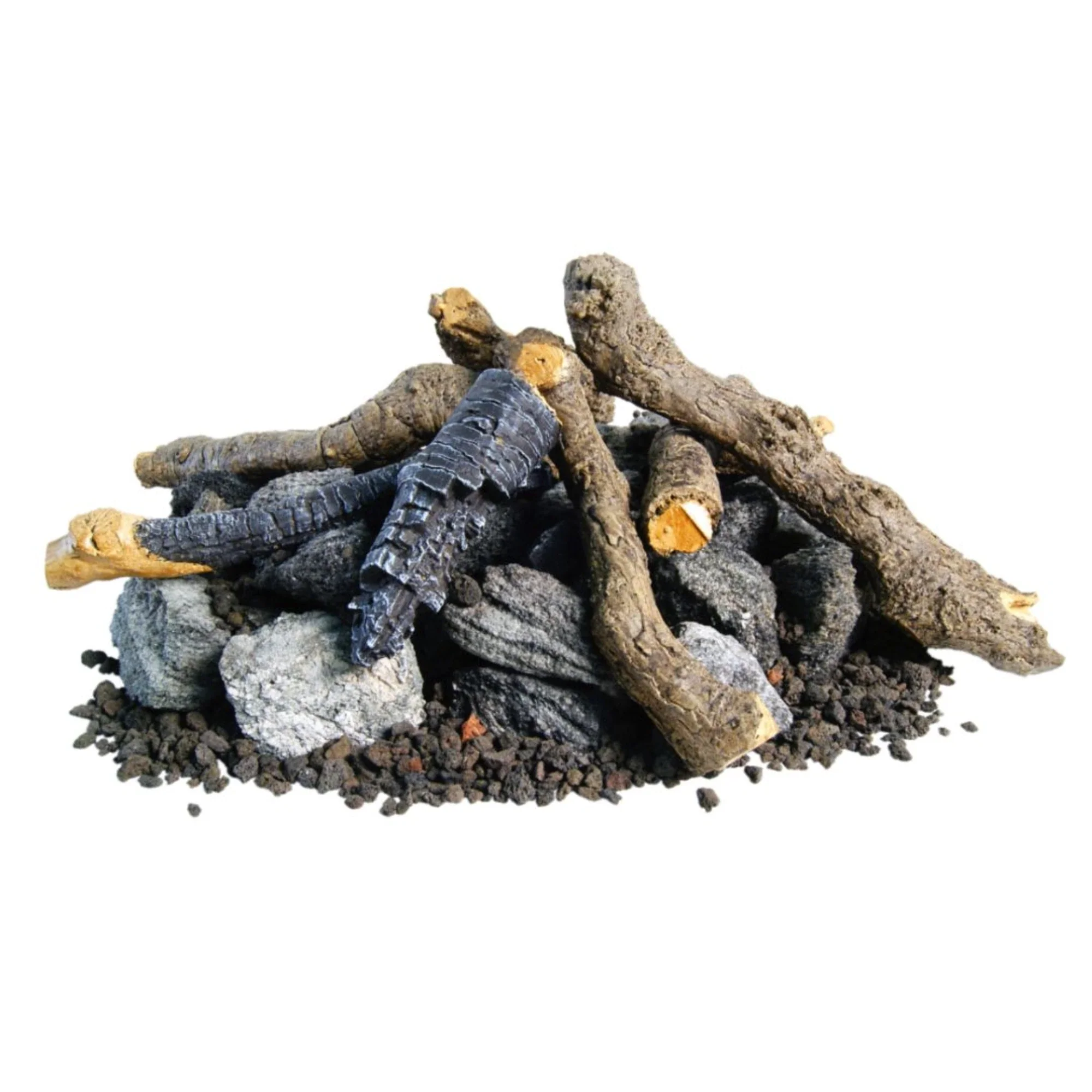 American Fyre Designs Beachwood Logs with Stones