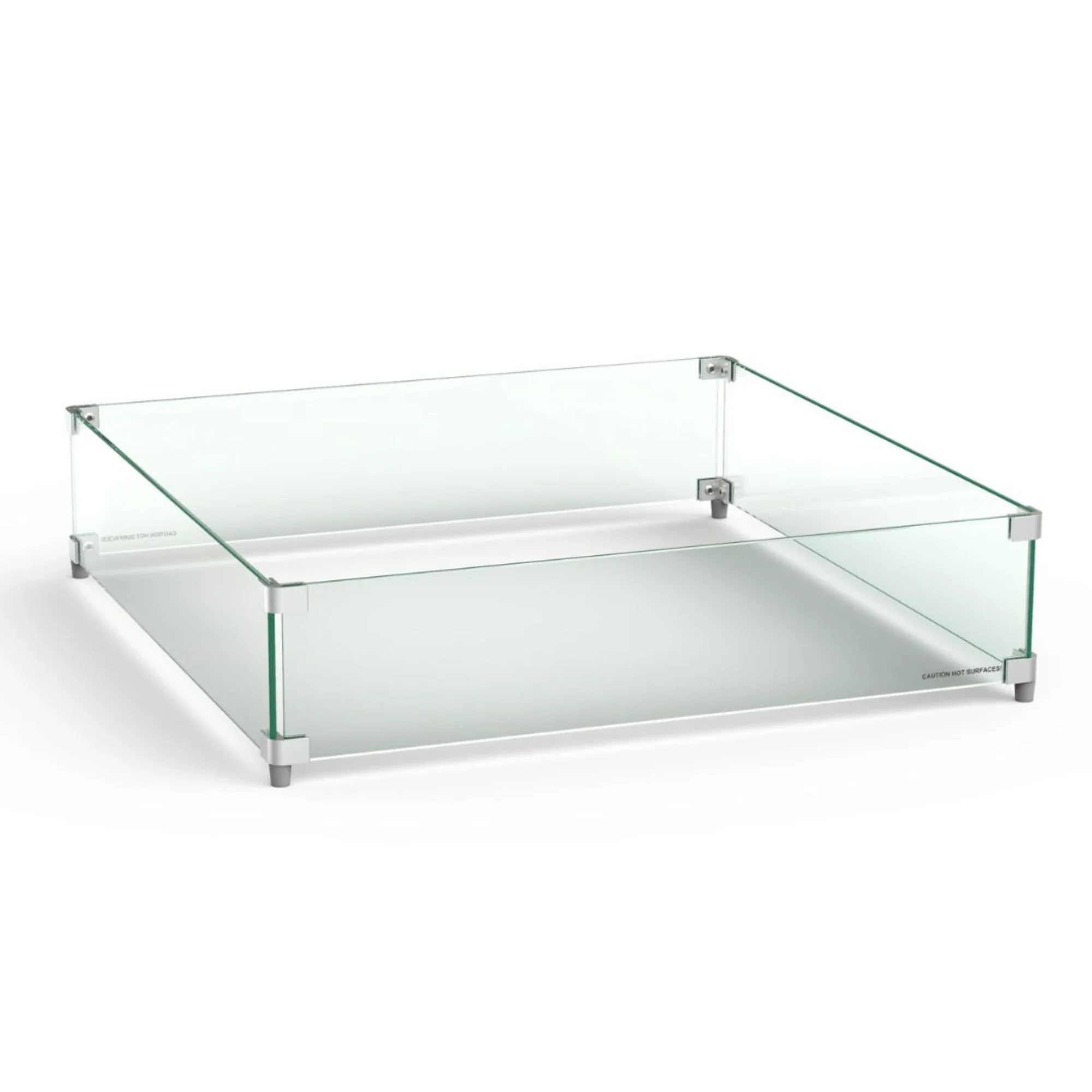 American Fyre Designs Large Square Glass Wind Guard