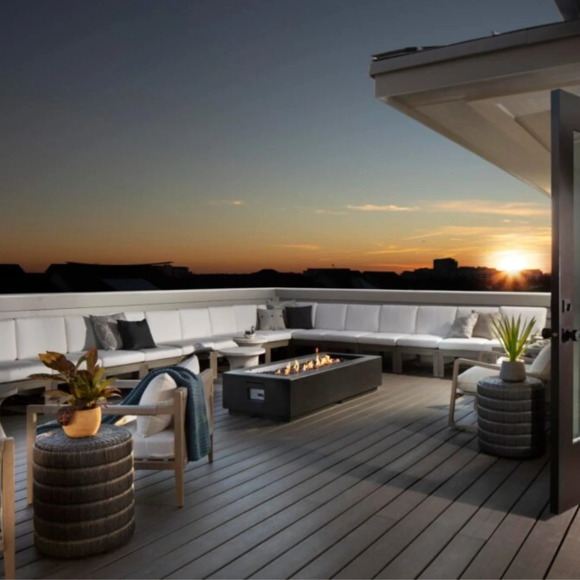 American Fyre Designs Louvre Rectangle Fire Pit - Image 2