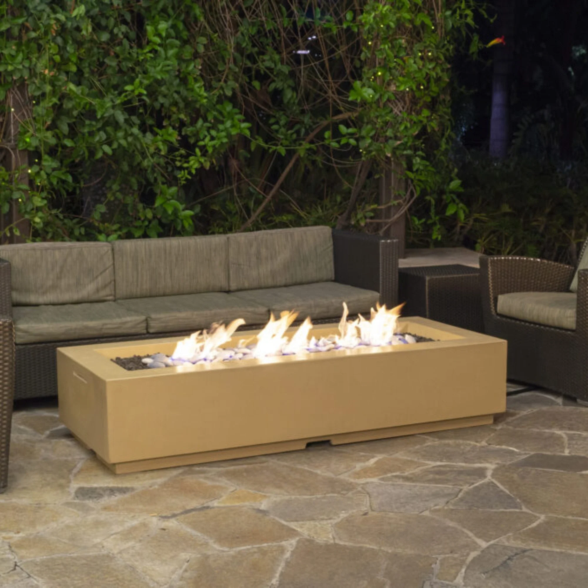 American Fyre Desings Louvre Long Rectangle Fire Pit - Image 5