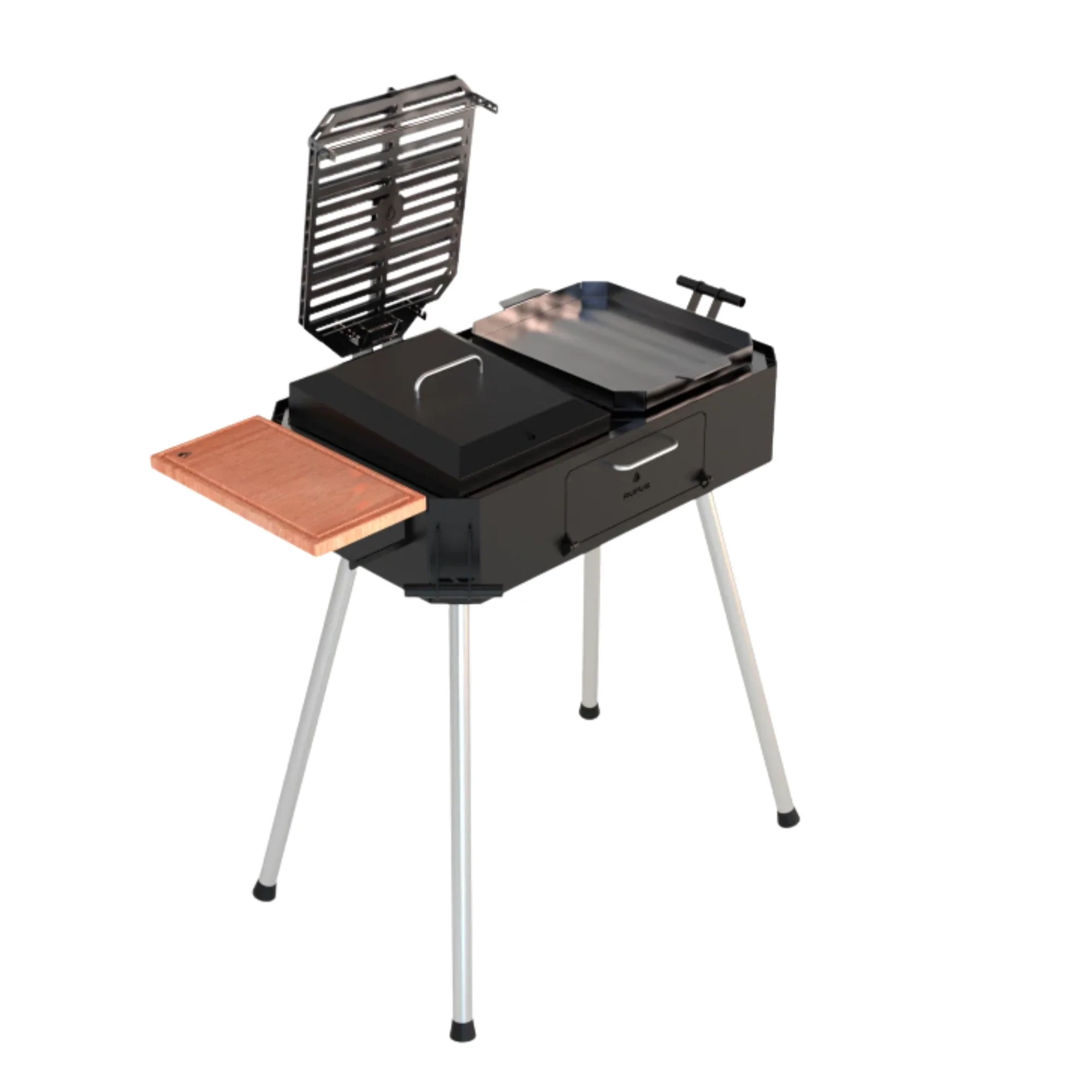 Andino Austral Freestanding Portable Double Charcoal Grill - Image 2