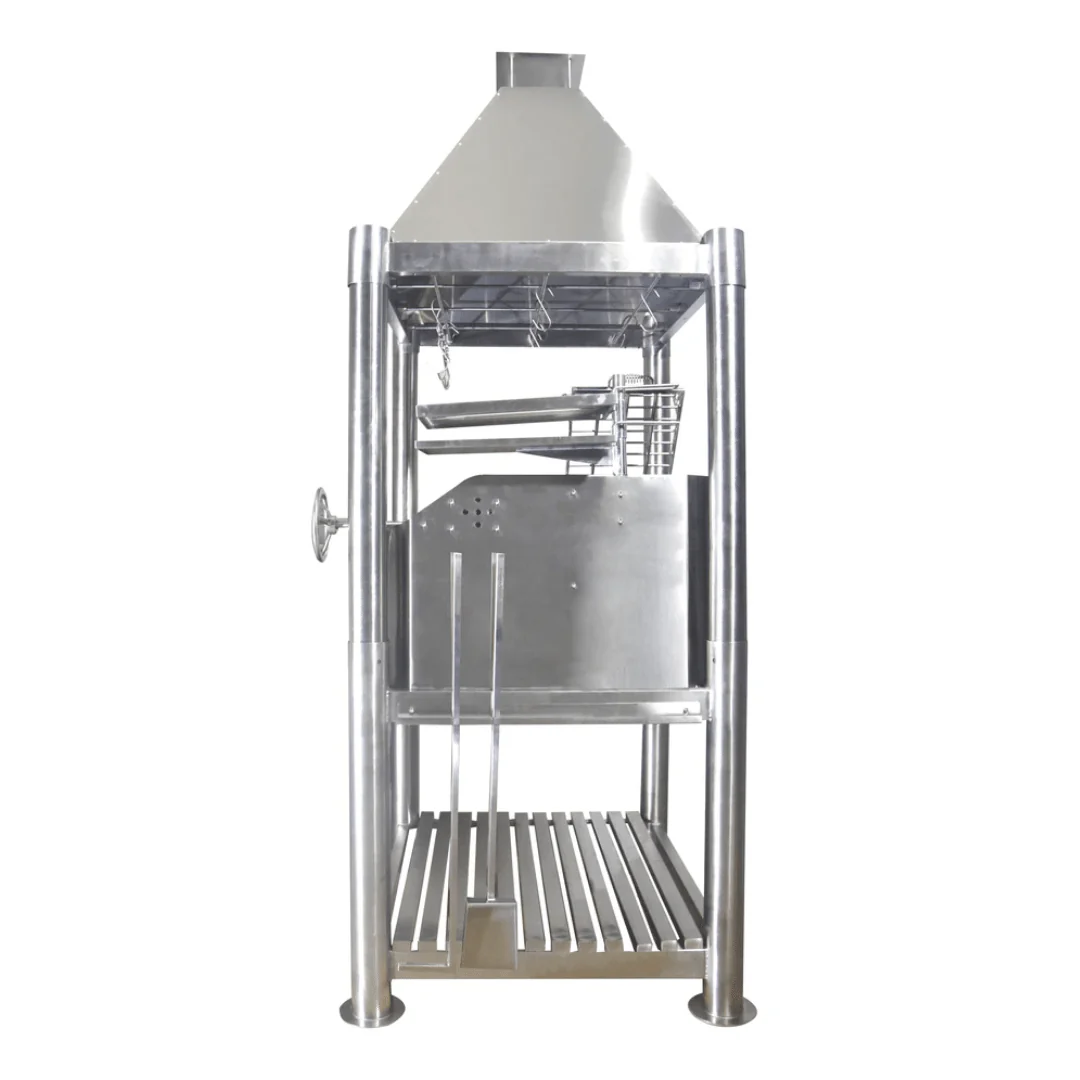 Tagwood BBQ02SS Premium Freestanding Santa Maria Argentine Grill Stainless Steel - "The Beast" - Image 3