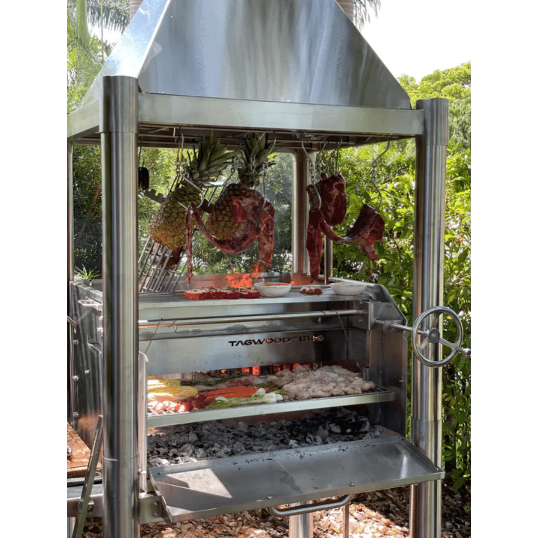 Tagwood BBQ02SS Premium Freestanding Santa Maria Argentine Grill Stainless Steel - "The Beast" - Image 6