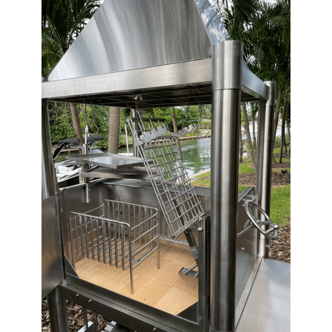 Tagwood BBQ02SS Premium Freestanding Santa Maria Argentine Grill Stainless Steel - "The Beast" - Image 7