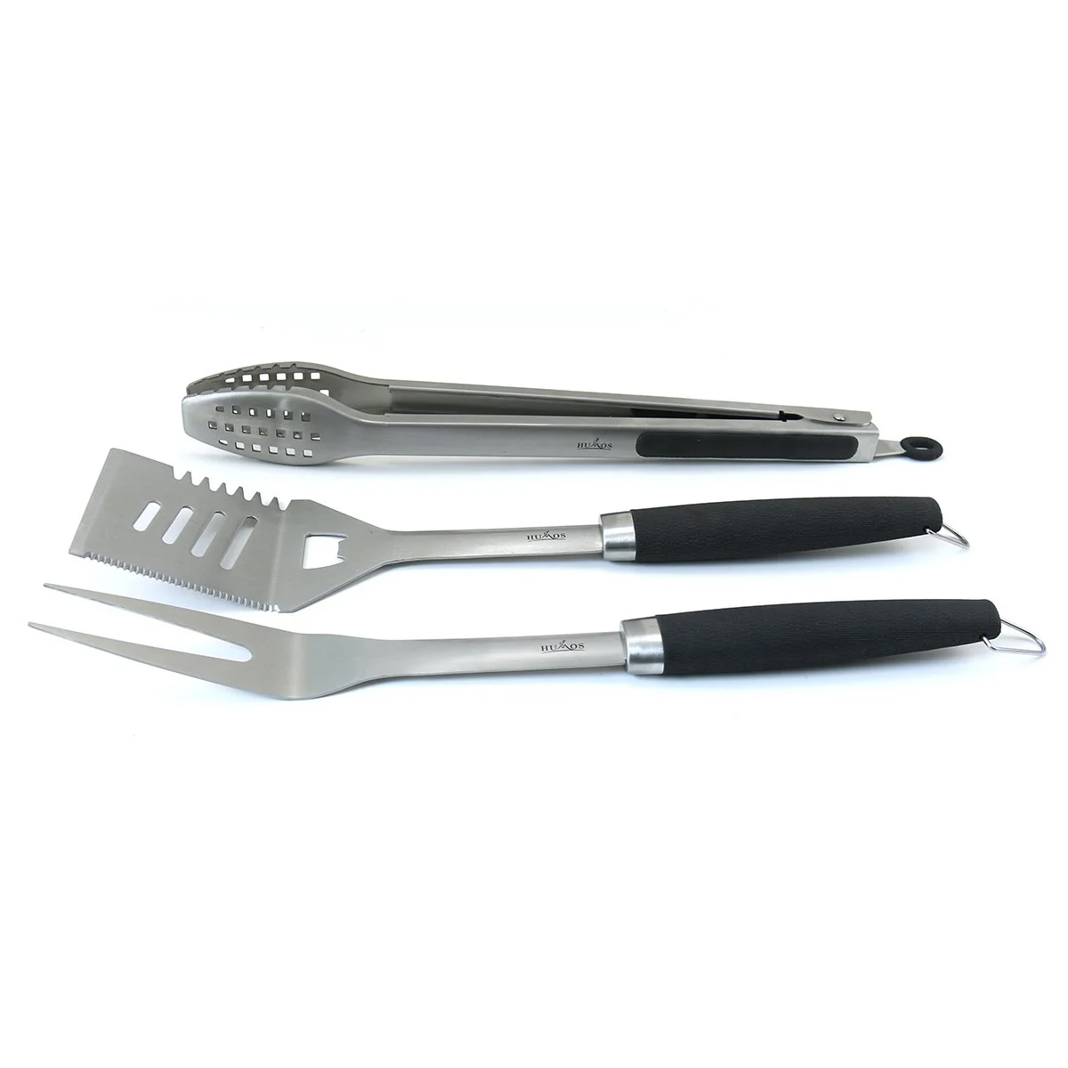 Humos Premium BBQ Tool Set 3 Pcs Stainless Steel - Image 2