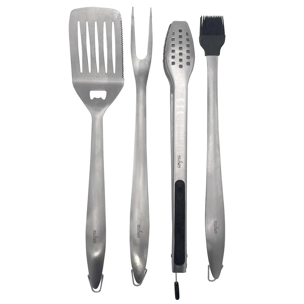 Humos Premium BBQ Tool Set 4 Pcs Stainless Steel - Image 2