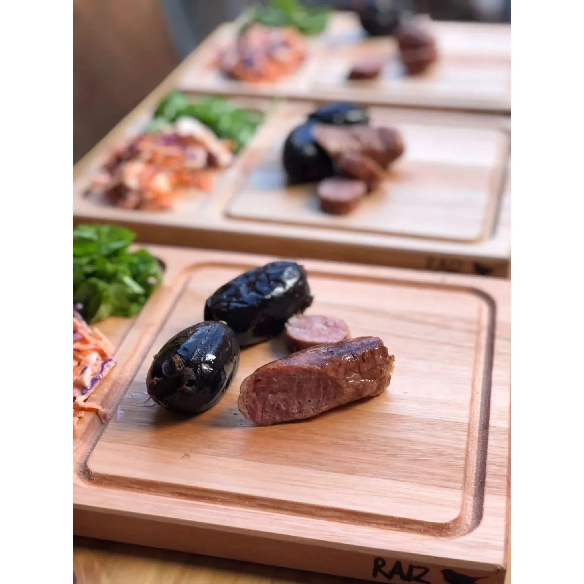 Raiz Red Eucalyptus Wood Diamante Asado Plates (6 units) - Image 3