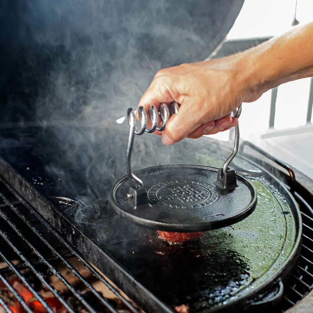 Big Green Egg 127648 Cast Iron Grill Press - Image 2