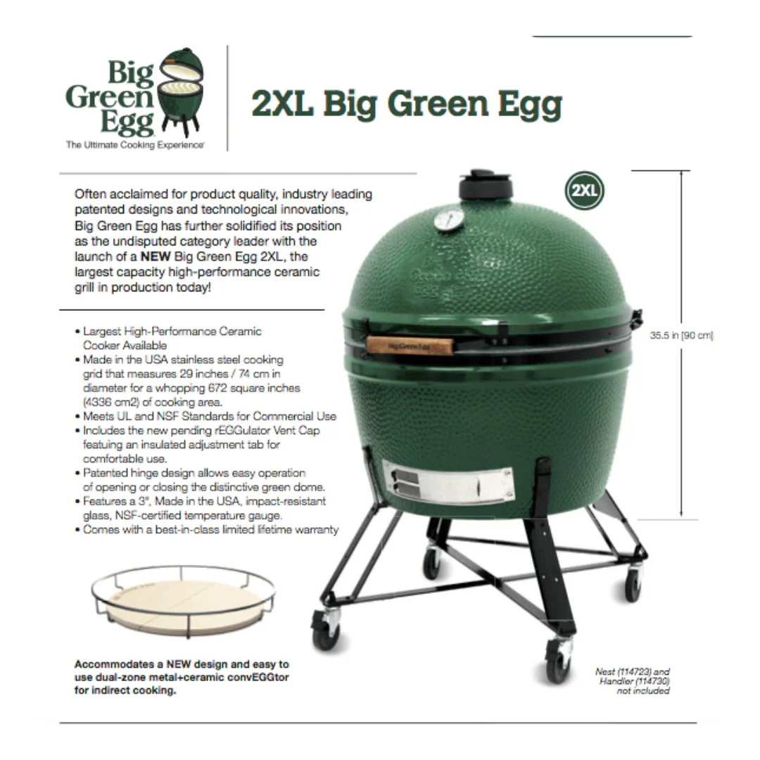Big Green Egg 2XL Charcoal Grill - Image 6