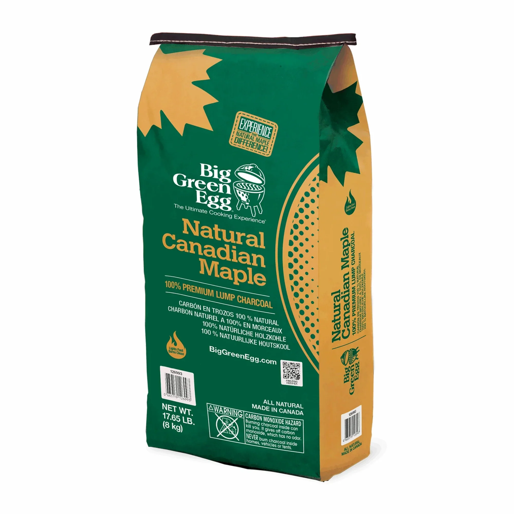 Big Green Egg Canadian Maple Natural Lump Charcoal