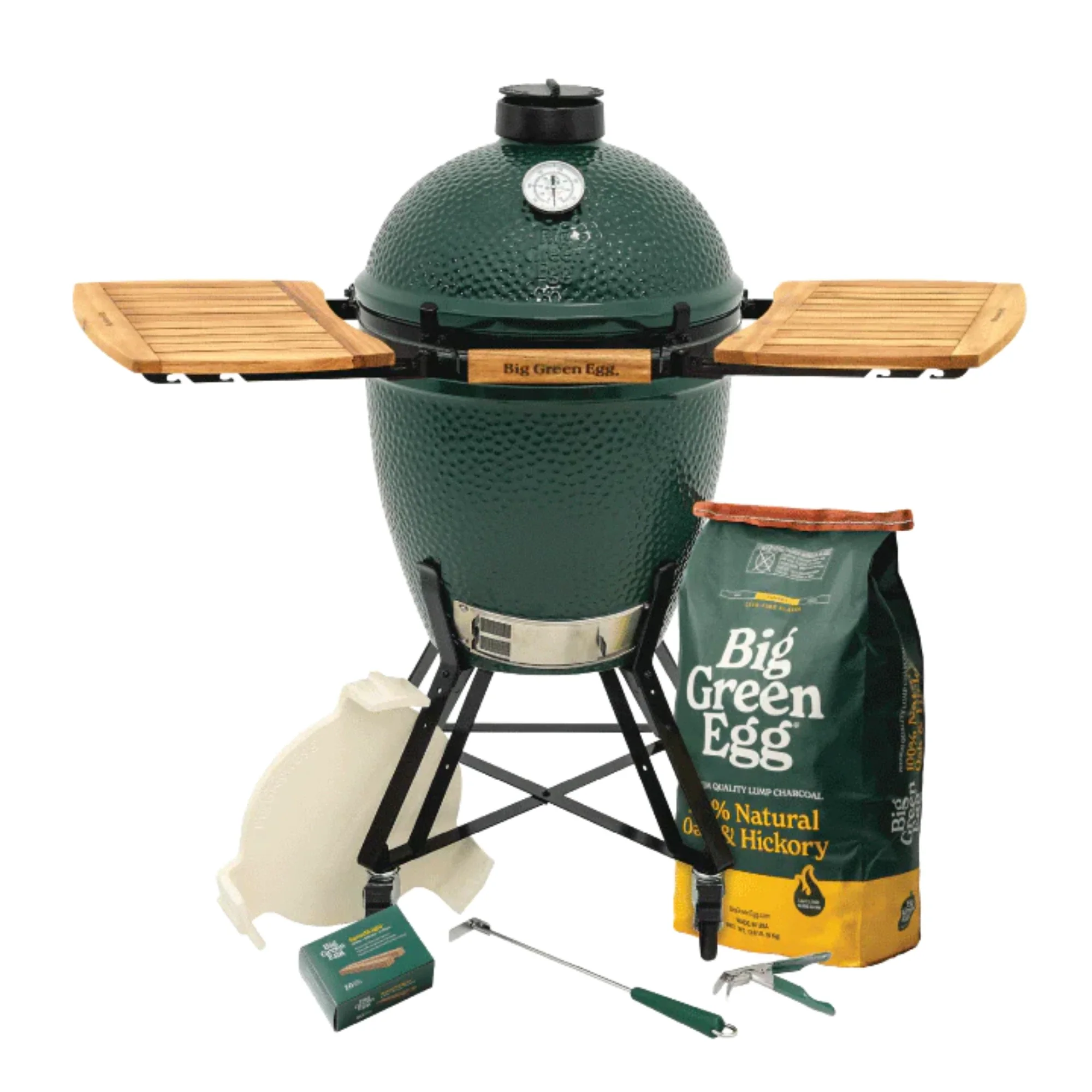 Big Green Egg Large Charcoal Grill in Nest With Mates Package