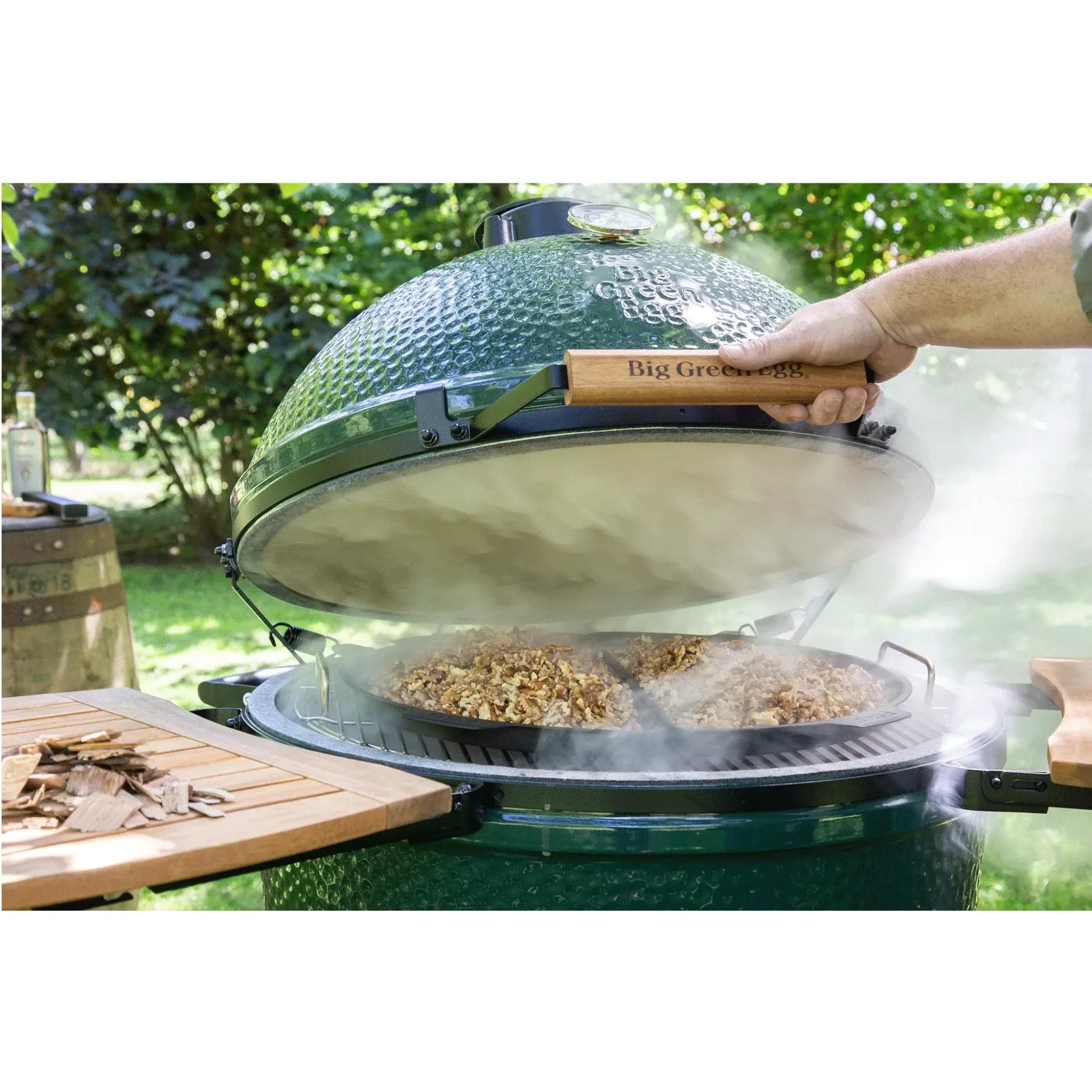 Big Green Egg XLarge Charcoal Grill in an intEGGrated Nest+Handler With Mates Package - Image 4
