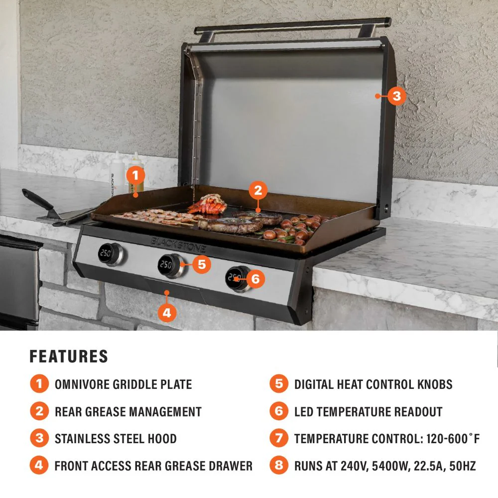 Blackstone 30-Inch Electric Drop-in Griddle - Image 6