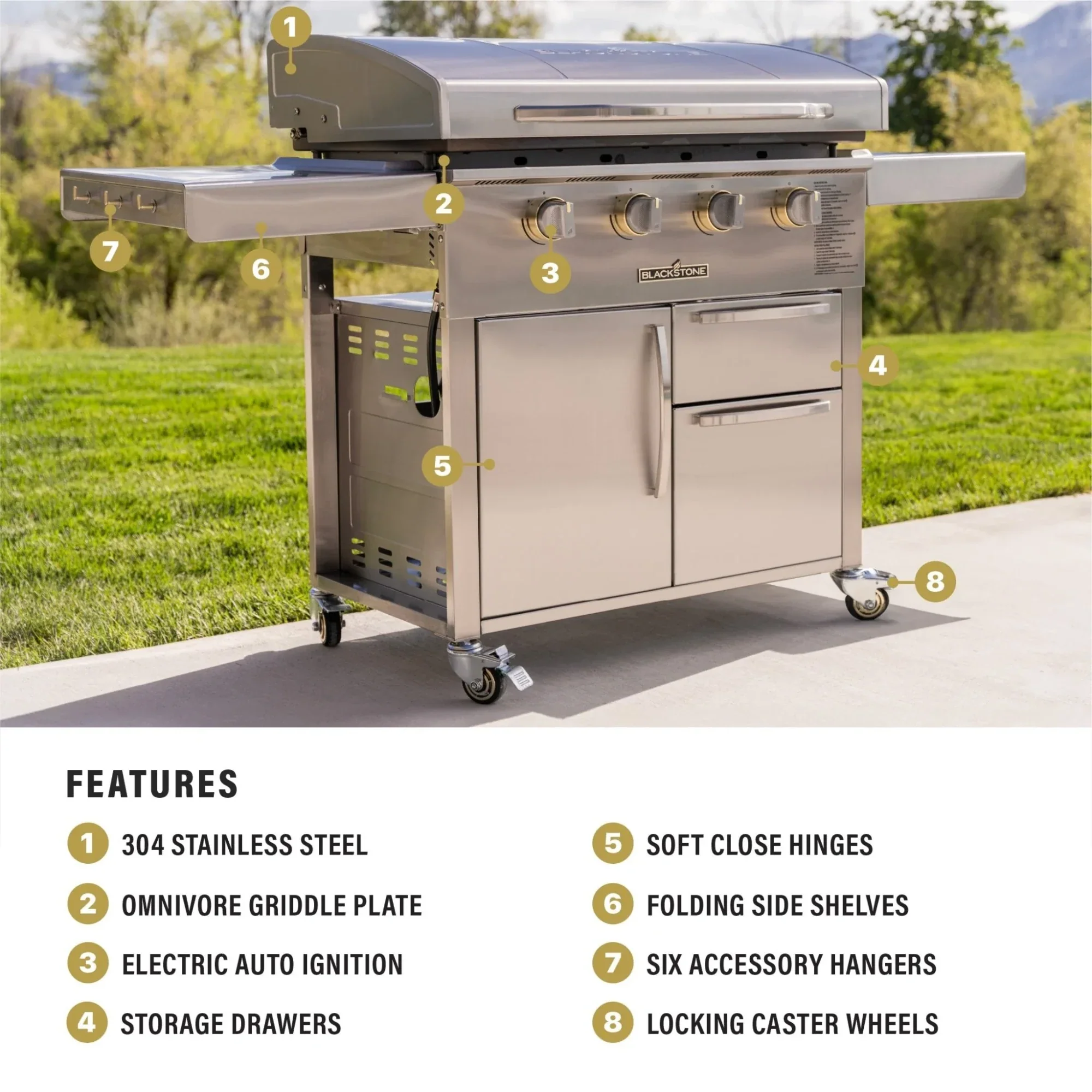 Blackstone 36-Inch Propane Griddle with Cabinet - Image 10