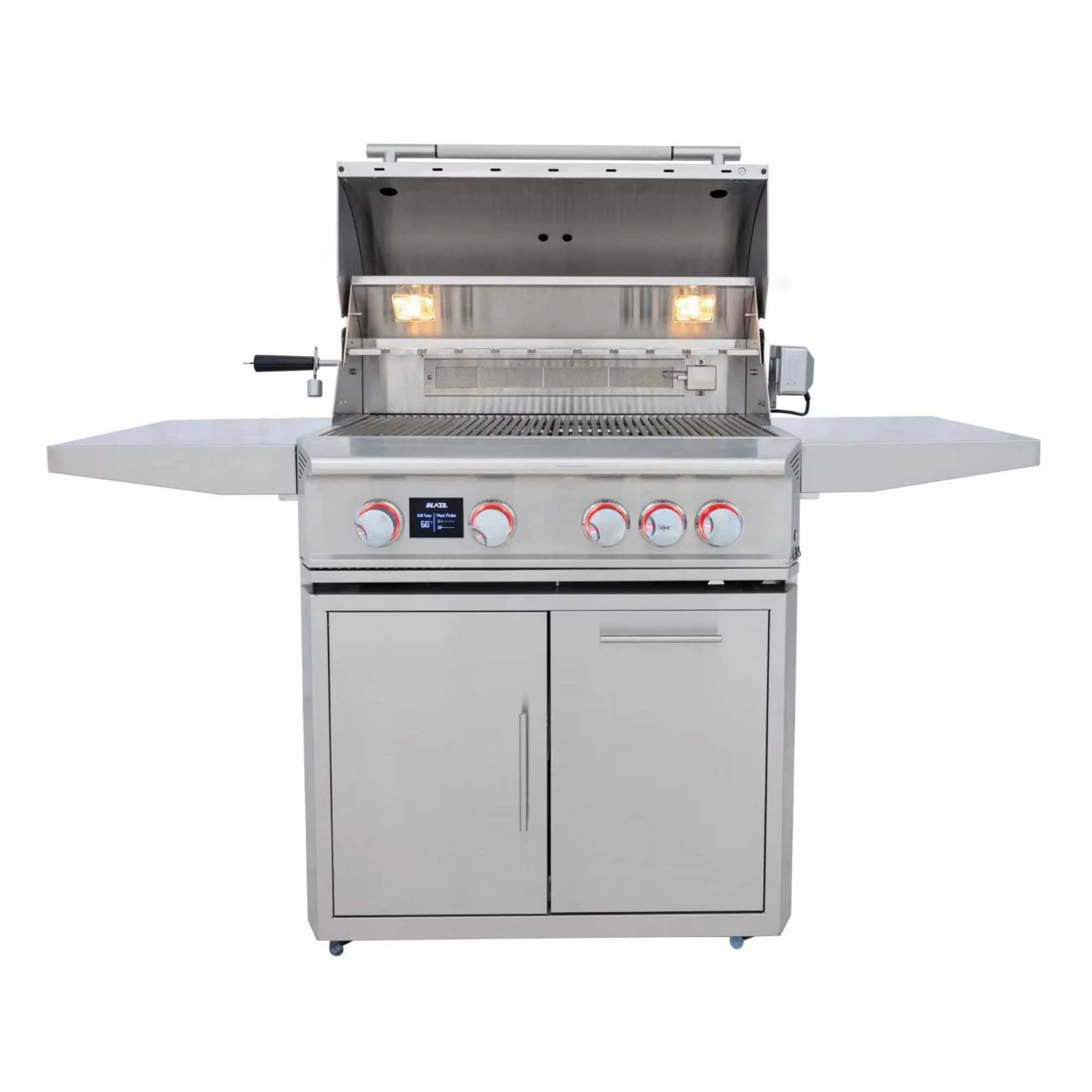Blaze LTE PRO 32-Inch 4-Burner Freestanding Gas Grill w/ Digital Temperature Screen & Rear Infrared Burner