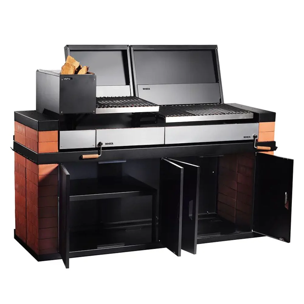 Bosca Block Wood Brazier 250 + Block 500 20" Built-in Charcoal Grill - Image 7