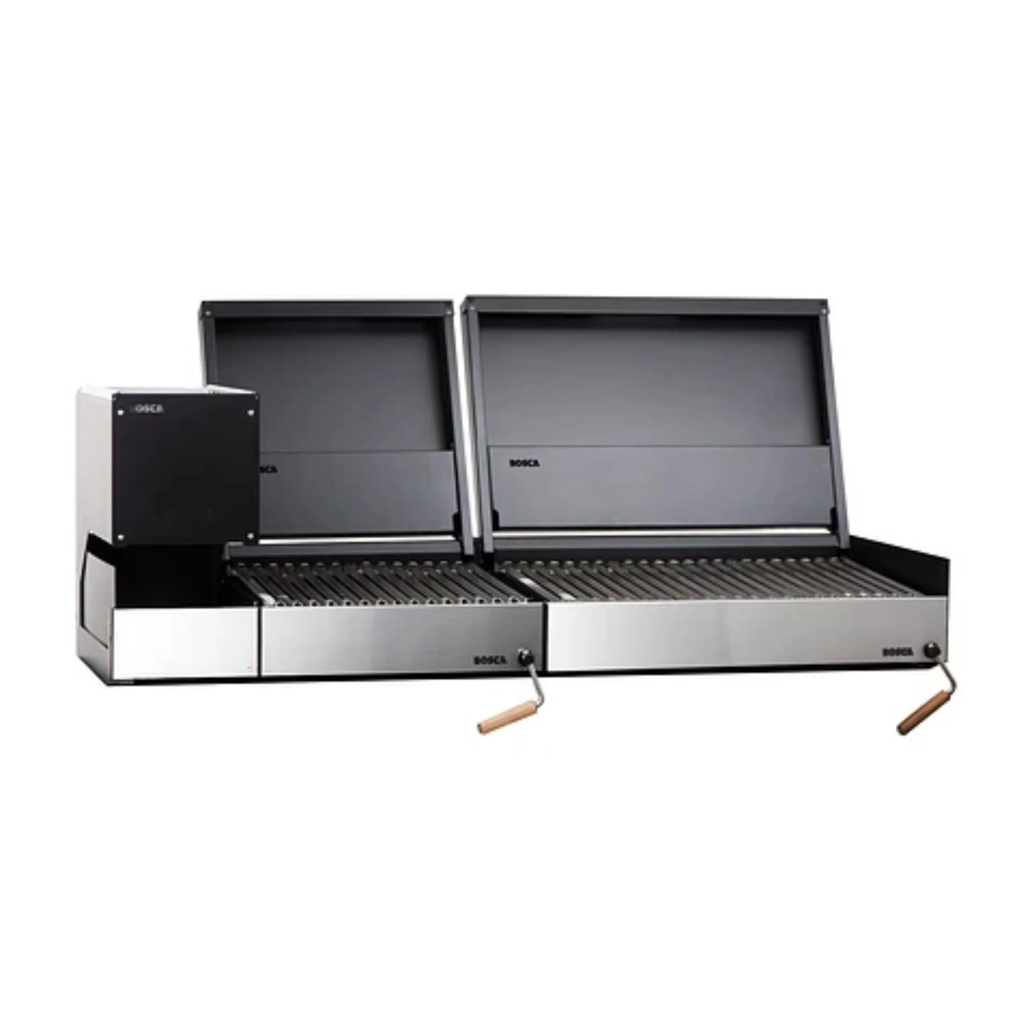 Bosca Pack Block Wood Brazier 250 + Block 500 20" Built-in Charcoal Grill + Block 750 30" Built-in Grill - Image 2