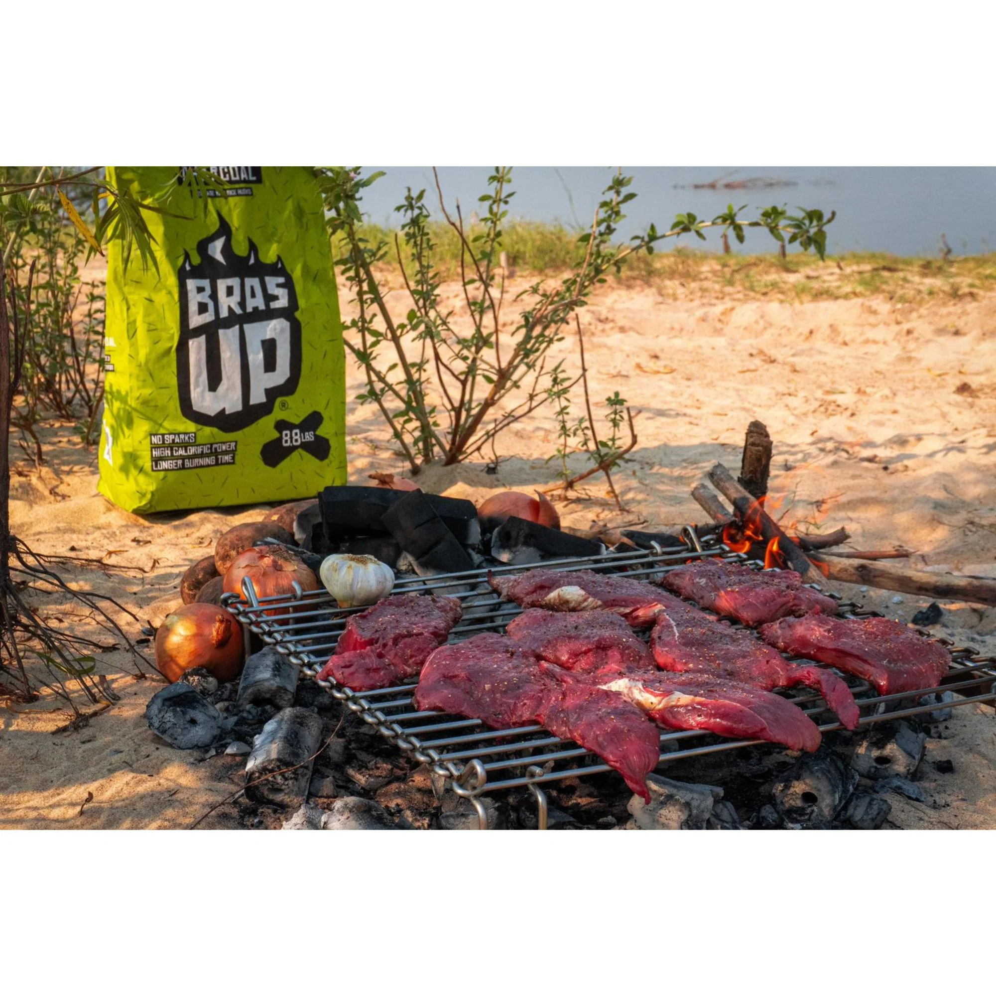 Brasup Rice Husk Ecological Lump Charcoal, 8.8 lbs - Image 3