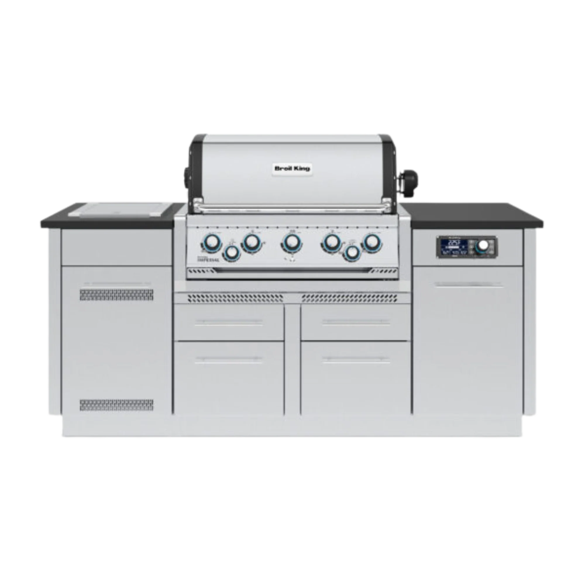 Broil King Outdoor Kitchen Island w/ Imperial QS 590i Gas Grill