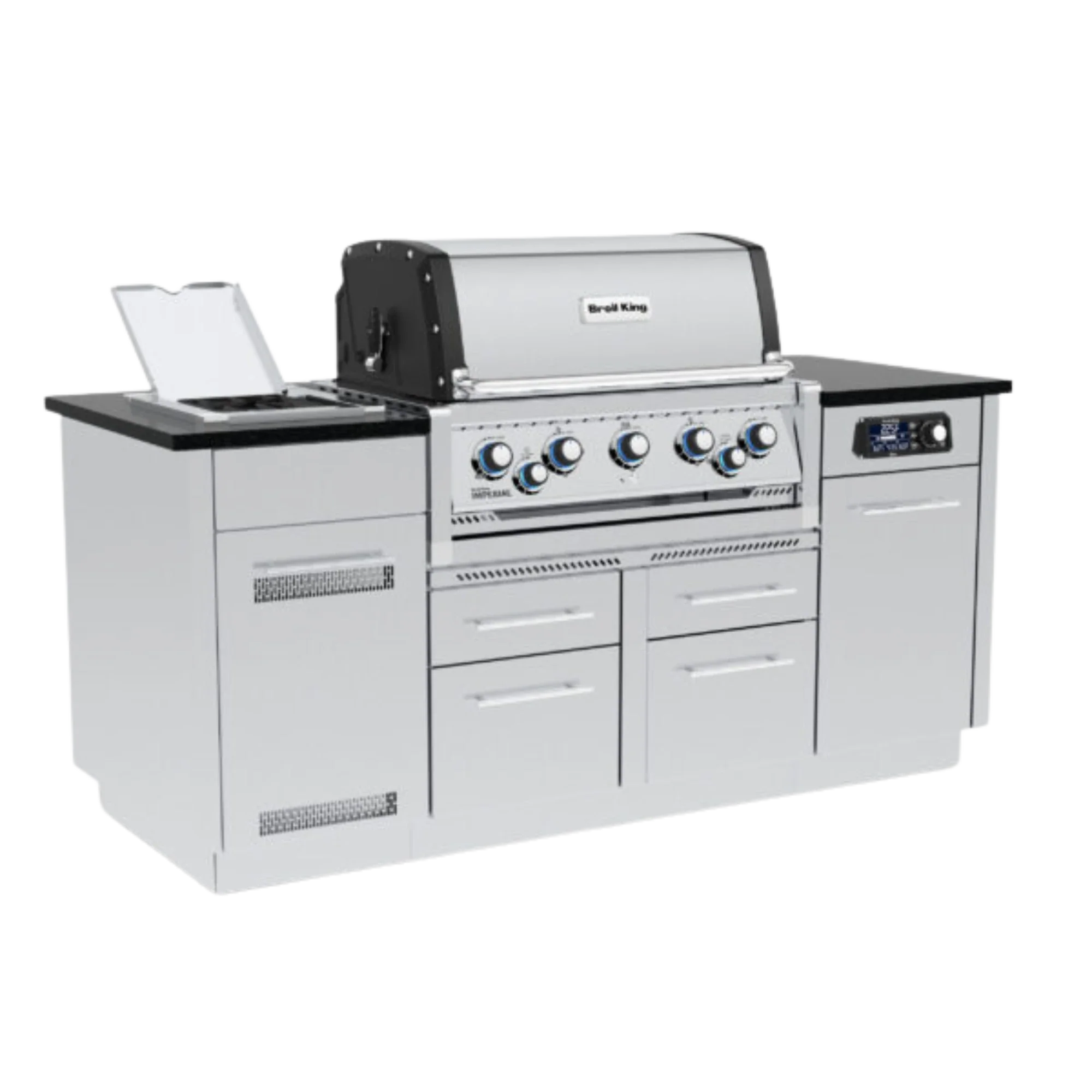 Broil King Outdoor Kitchen Island w/ Imperial QS 590i Gas Grill - Image 2
