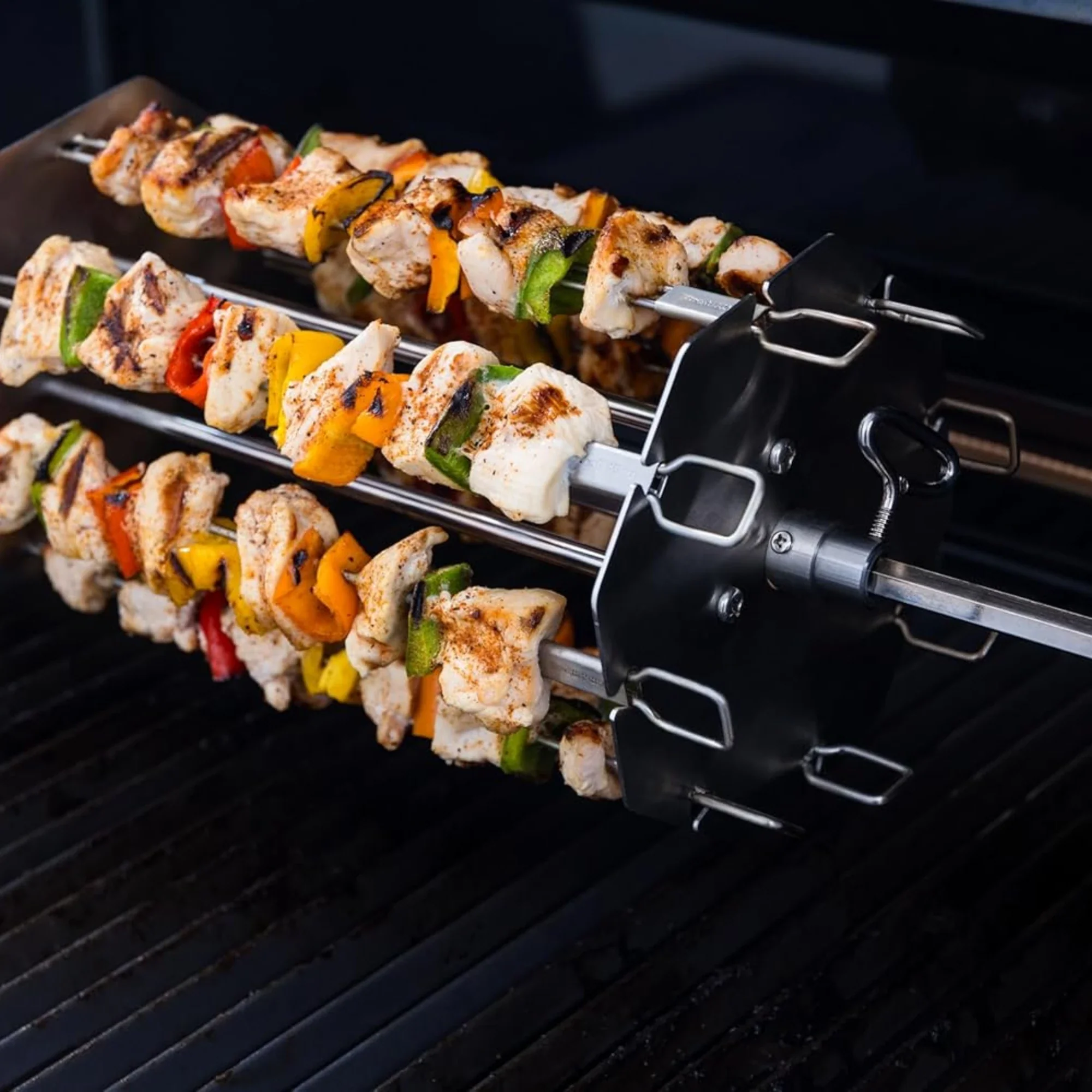 Broil King Stainless Steel Rotisserie Skewer Rack - Image 3