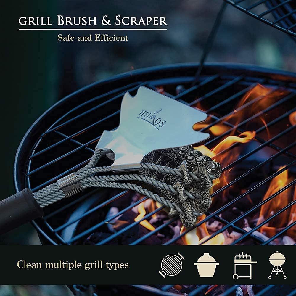 Humos Heavy Duty Grilling Brush and Scraper - Image 4