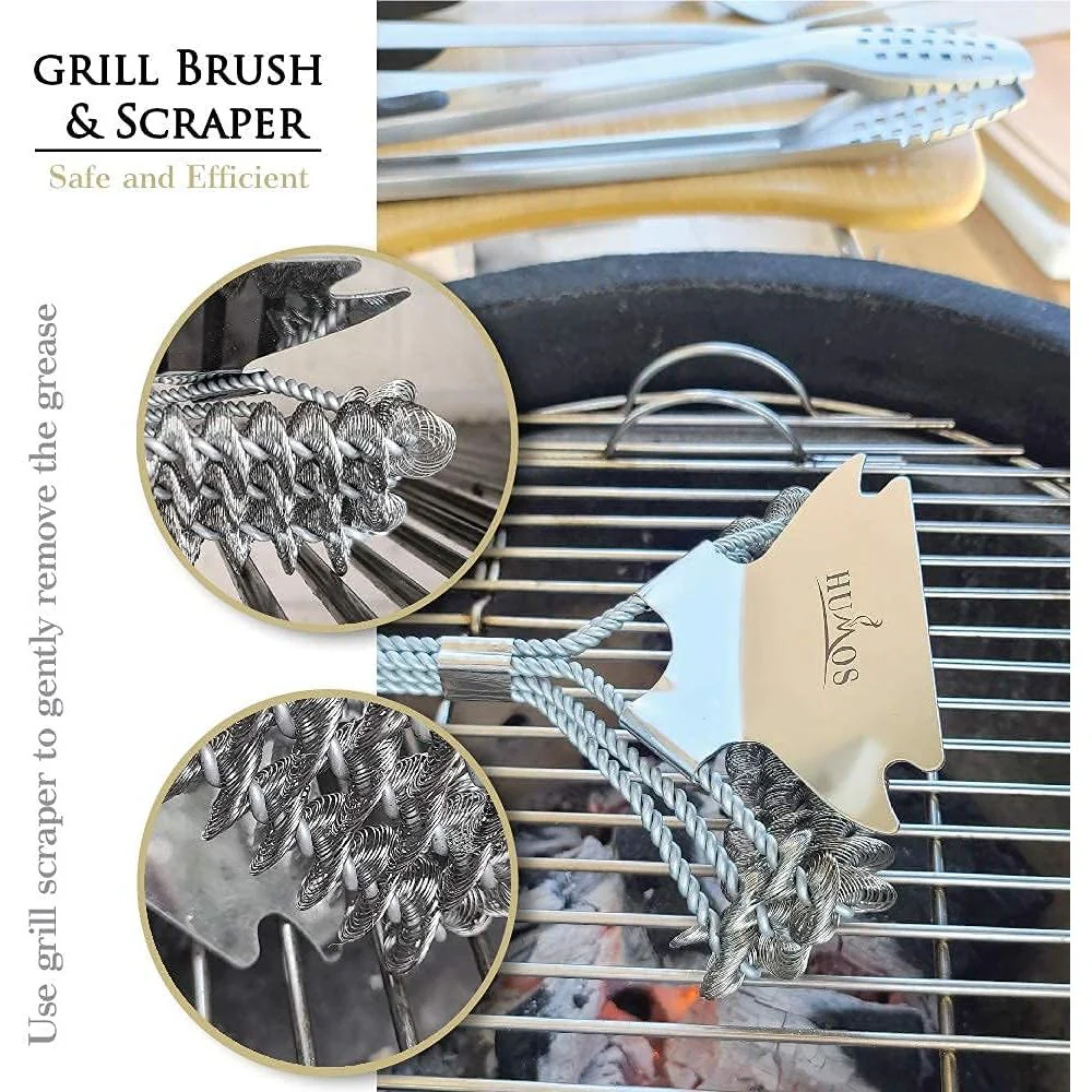 Humos Heavy Duty Grilling Brush and Scraper - Image 5