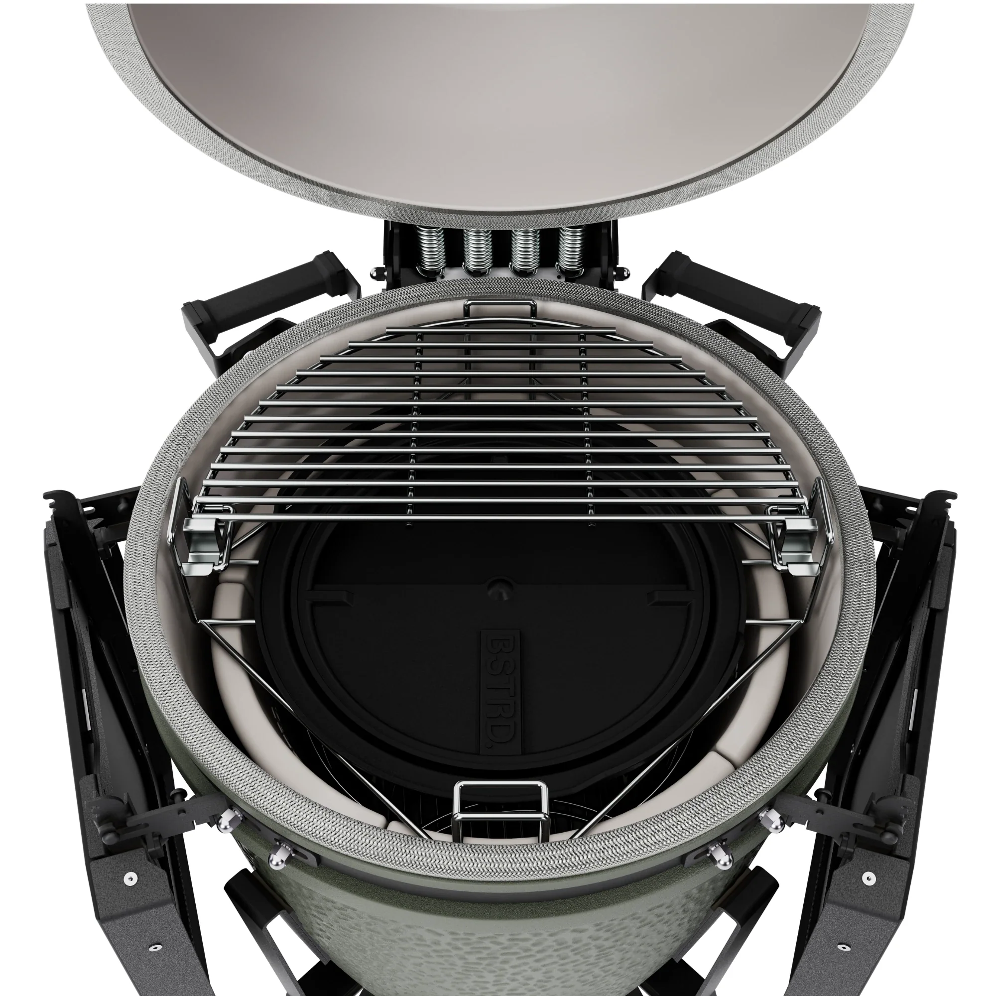 BSTRD Pro Large Complete Alpine Green Freestanding Kamado Charcoal Grill - Image 4
