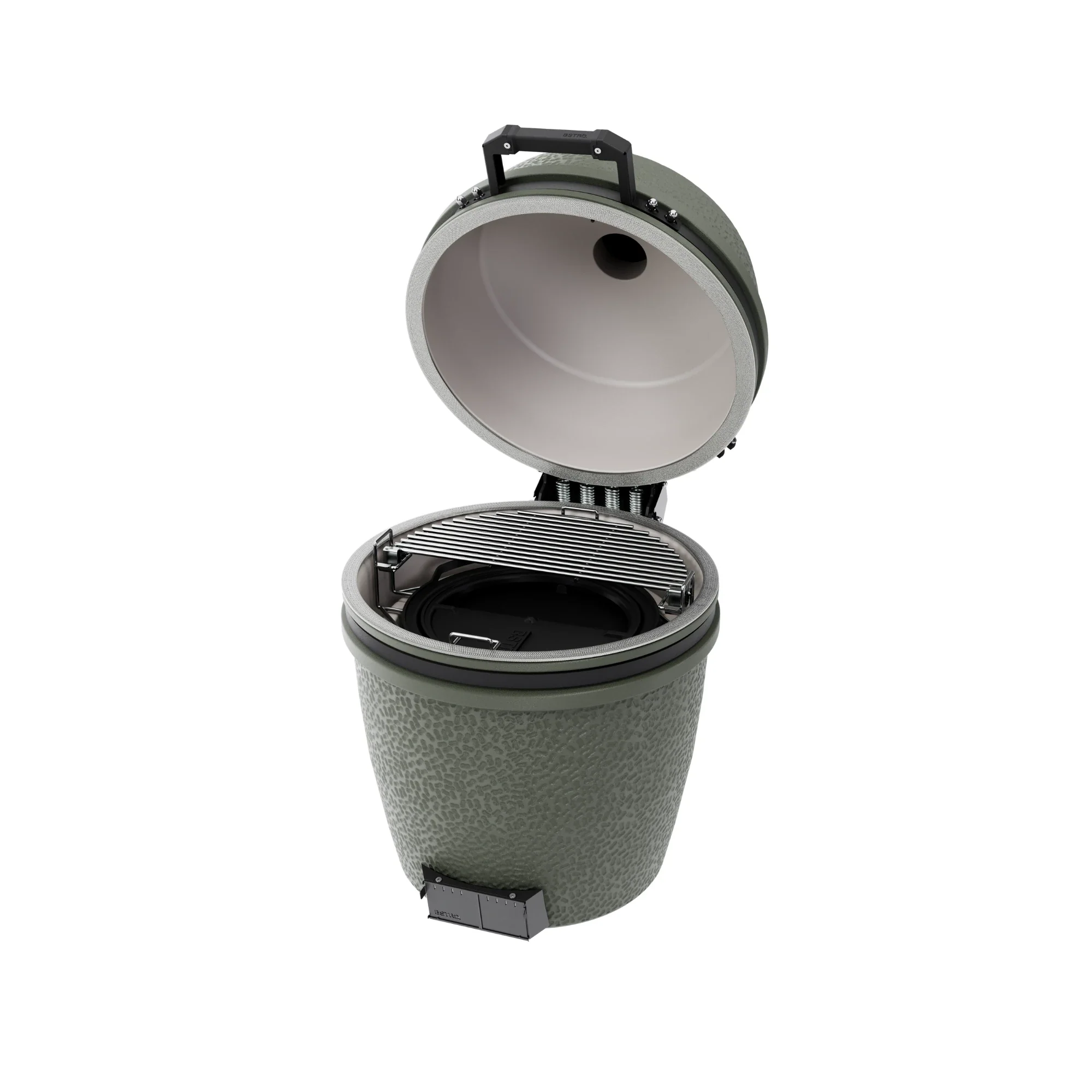 BSTRD Pro Large Solo Alpine Green Built-In Kamado Charcoal Grill - Image 3