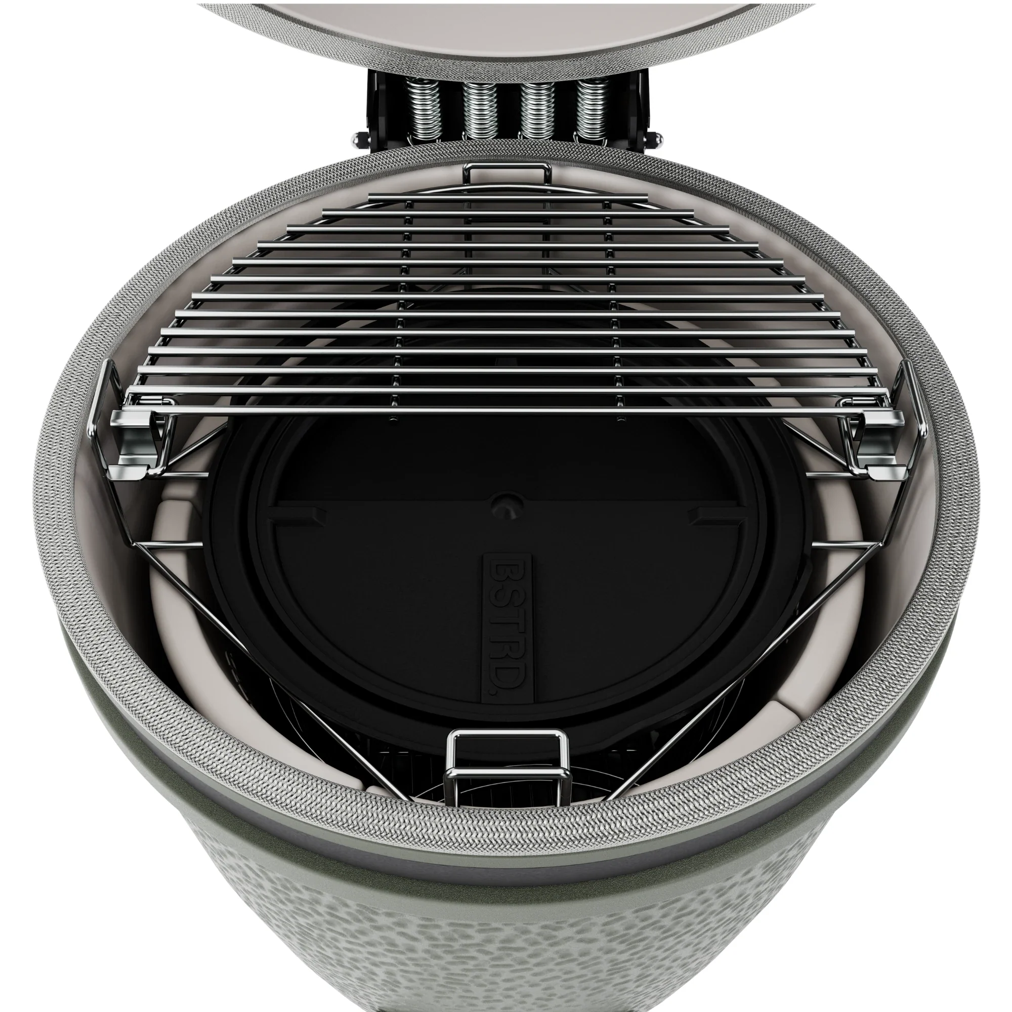 BSTRD Pro Large Solo Alpine Green Built-In Kamado Charcoal Grill - Image 4