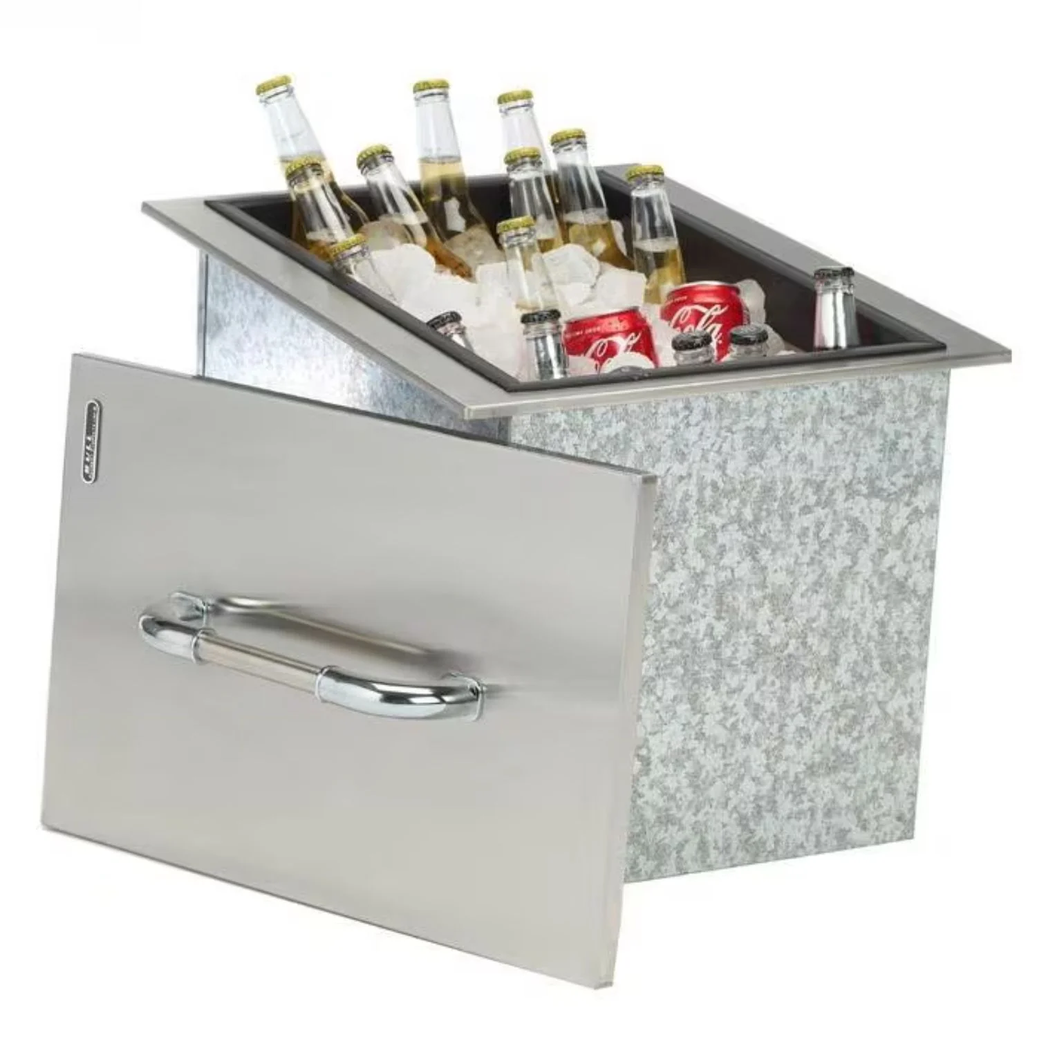 Bull 00002 16-Inch Stainless Steel Built-In Outdoor Ice Chest