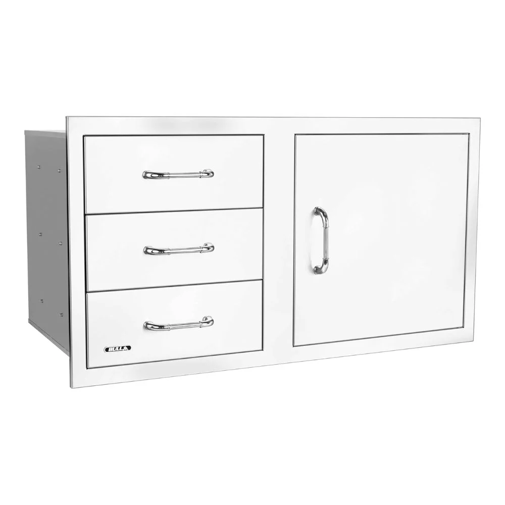 Bull 25920 38-Inch Stainless-Steel 3 Drawer Door Combo w/ Reveal - Image 2